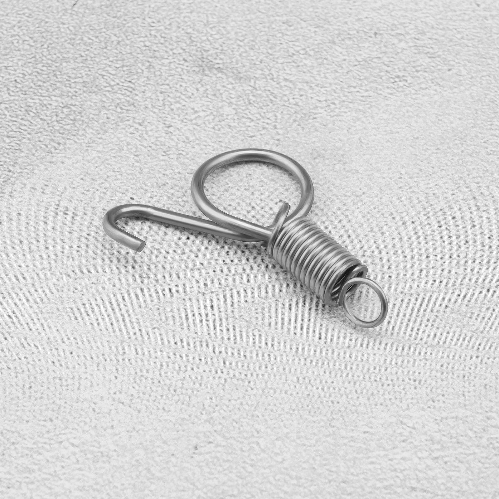 30Pcs Spring Hook Cage for Chickens Pigeons Rabbits - Durable 55mm Iron Wire Latch for Secure Door Fixing