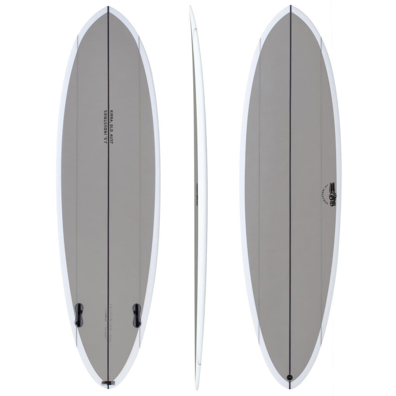 JS Industries Big Baron PE 7'0 Surfboard with FCS2 Fin System - Perfect for Storm Surfing and Big Wave Riding