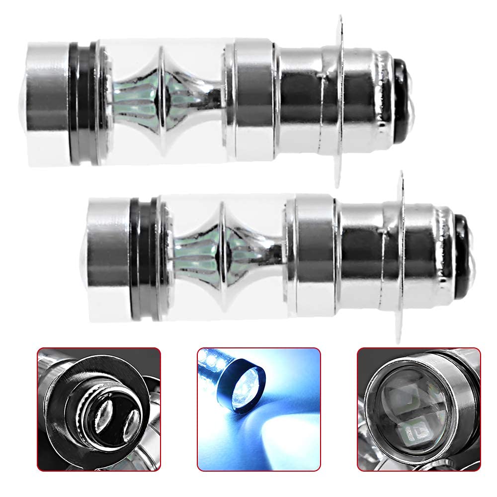 8000K Ice Blue LED Light Bulbs Replacement for Honda ATV TRX 250 300 350 400 450 (1985-2009) - Super Bright Headlight Bulbs - Pack of 2 - Perfect for Night Riding & Off-Road Adventures