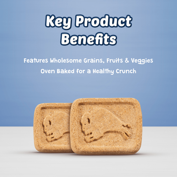 BLUE Health Bars Natural Crunchy Dog Treats with Banana & Yogurt - 16oz Grain-Free Biscuits for Small & Large Dogs - Perfect for Training Rewards and Dental Health