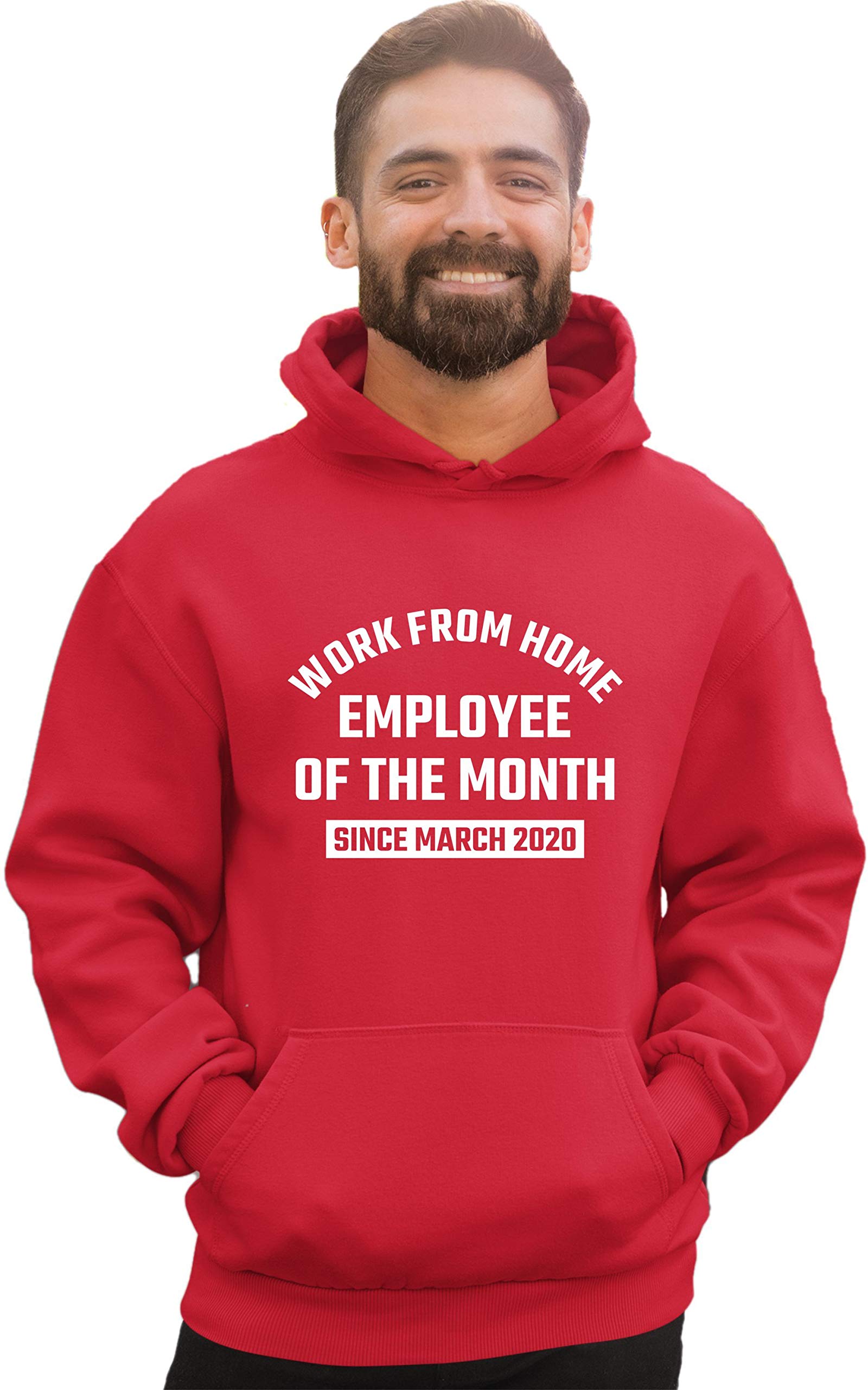 Best Work From Home Employee of The Month Hoodie for Men & Women - Comfortable Unisex Sweatshirt Since 2020 - Perfect for Remote Work, Zoom Meetings & Casual Wear
