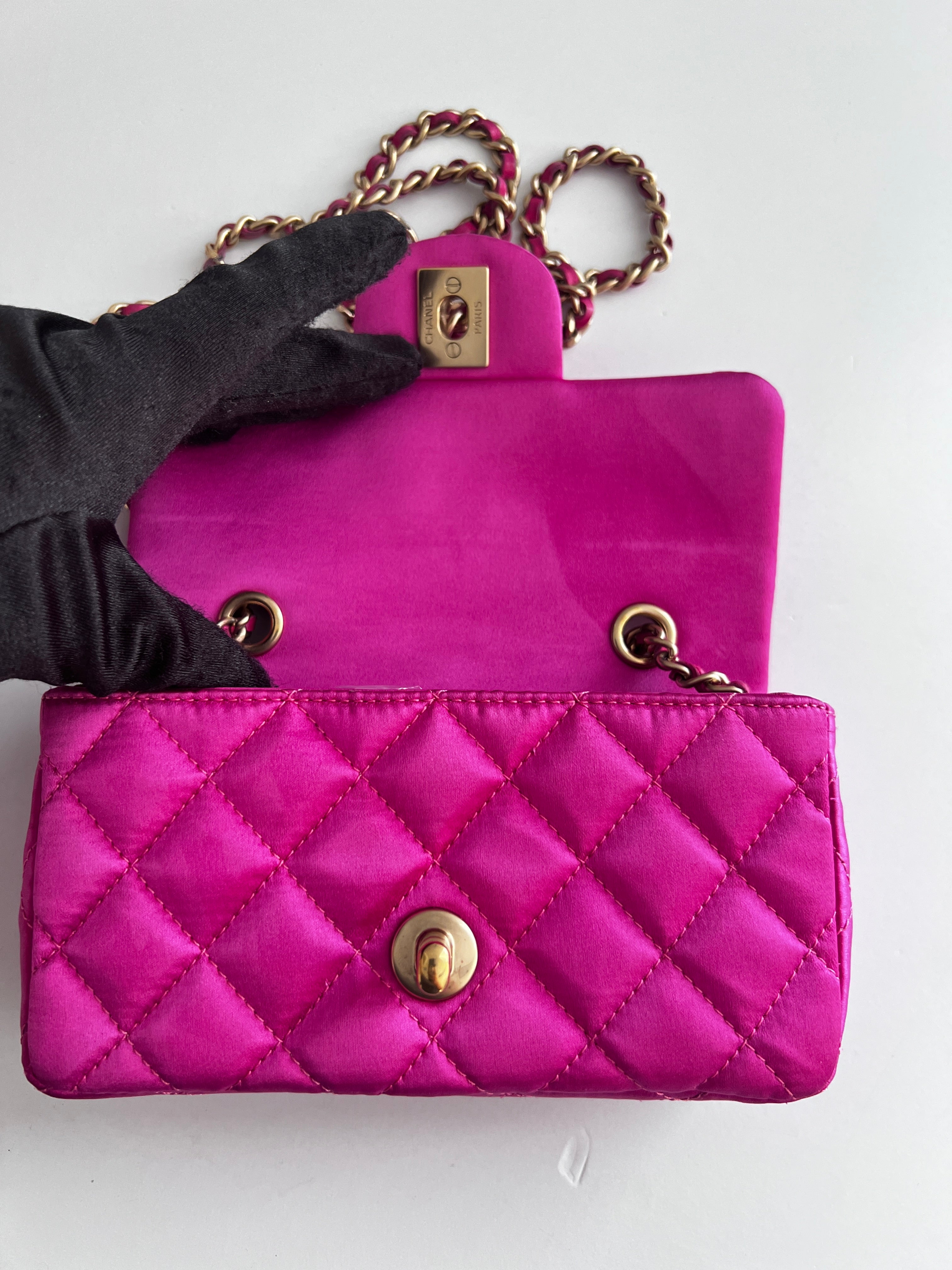 Vintage Chanel Pink Sequin Mini Flap Bag - Luxury Designer Crossbody Purse for Women, Evening Parties & Special Occasions