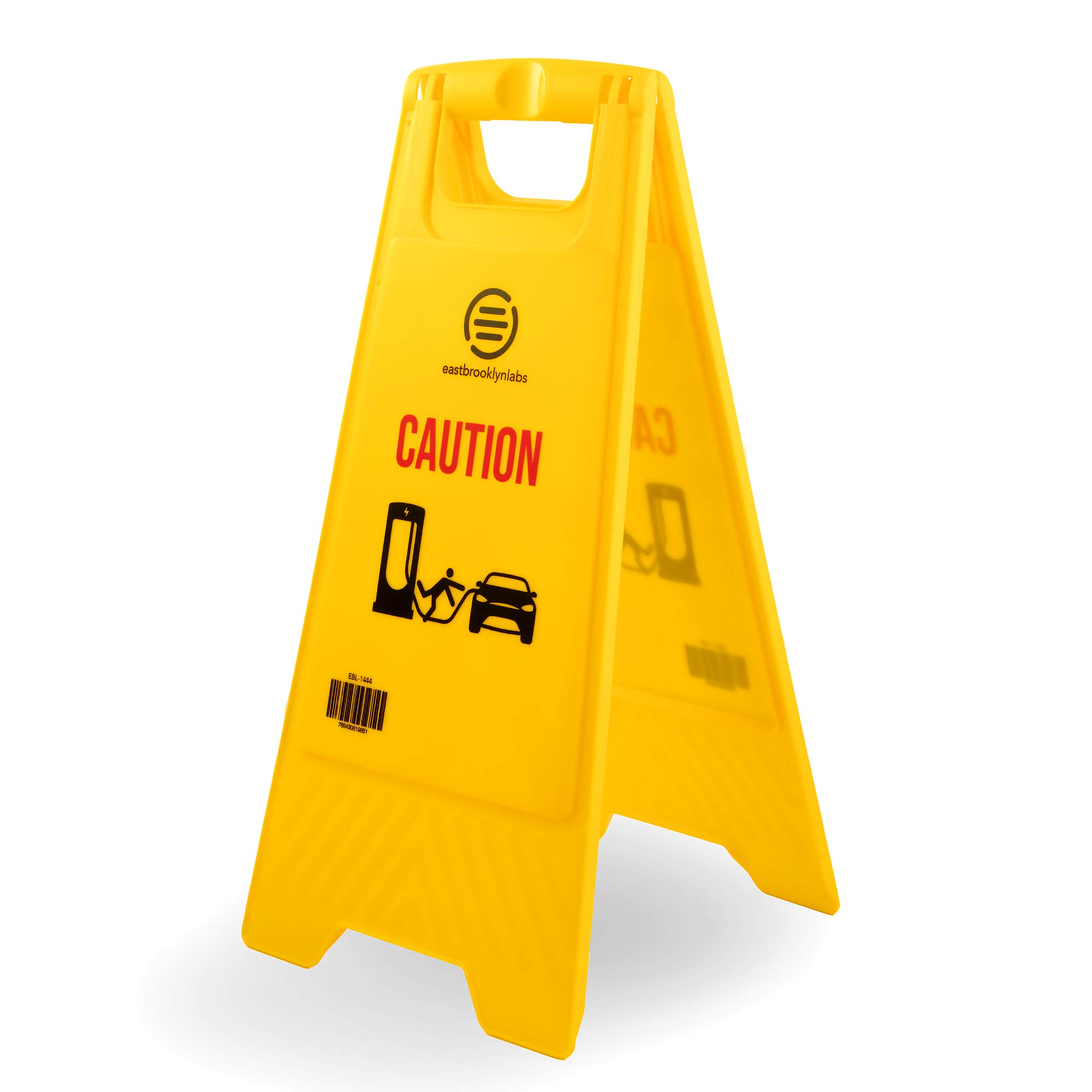 EVC Tesla Warning Sign - High Visibility Caution Decal for Electric Vehicle Charging Stations | Perfect for Home, Workplace & Public EV Chargers