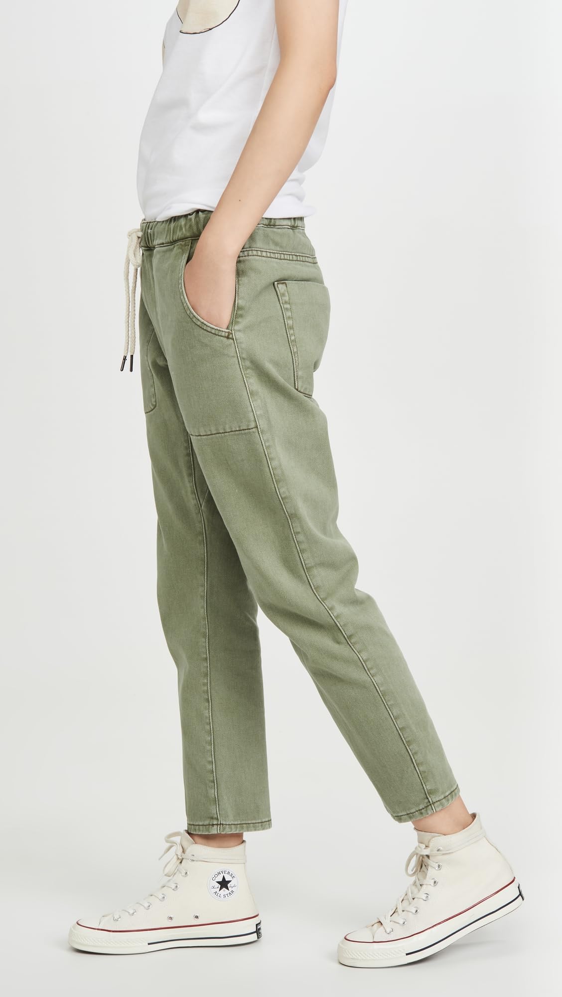 One Teaspoon Women's Shabbies Drawstring Boyfriend Jeans - Distressed Denim Pants for Casual Wear, Street Style & Weekend Outfits