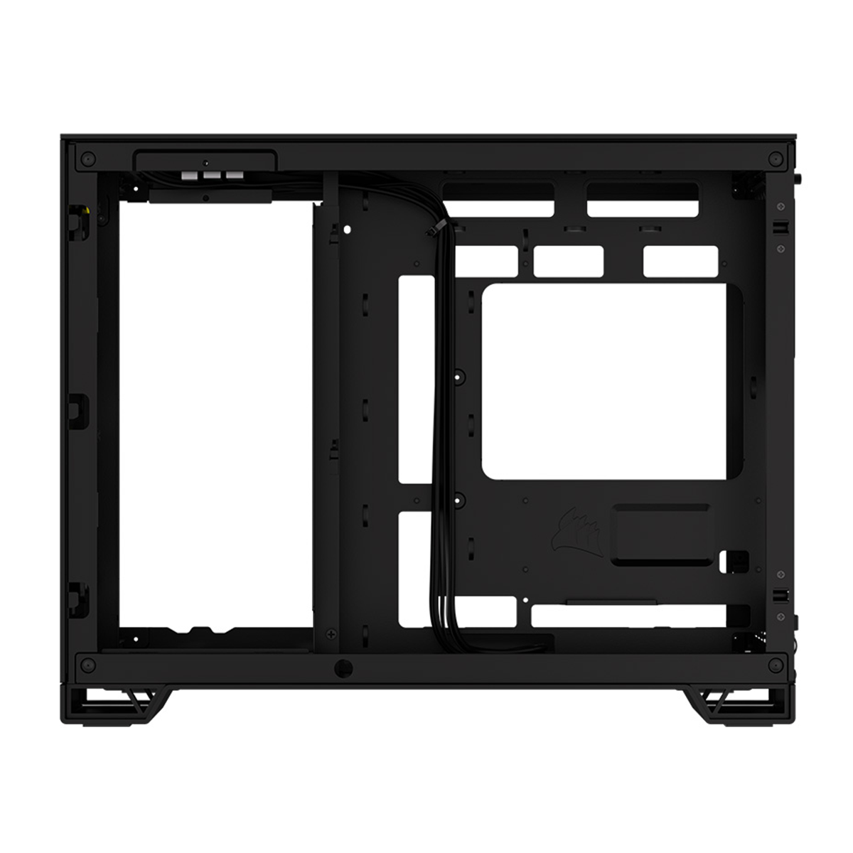 Corsair 2500D Airflow Mid Tower PC Case - Tempered Glass Side Panel, Black | High Airflow Design for Gaming & Workstation Builds | Perfect for Home Office & Esports Setups