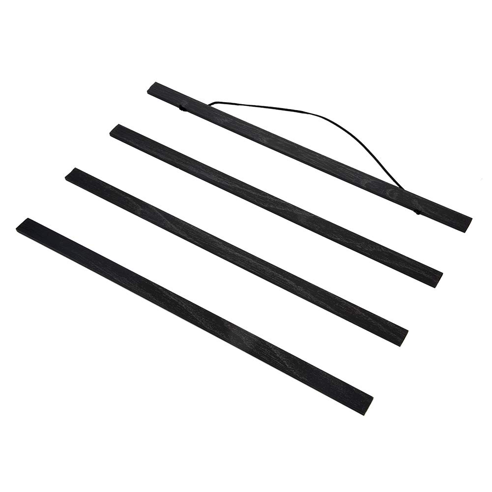Magnetic Poster Hanger Frame - Light Wooden Canvas Art Display Kit with Dowel Rod for Wall Decor | Perfect for Home, Office & Gallery Artwork Hanging
