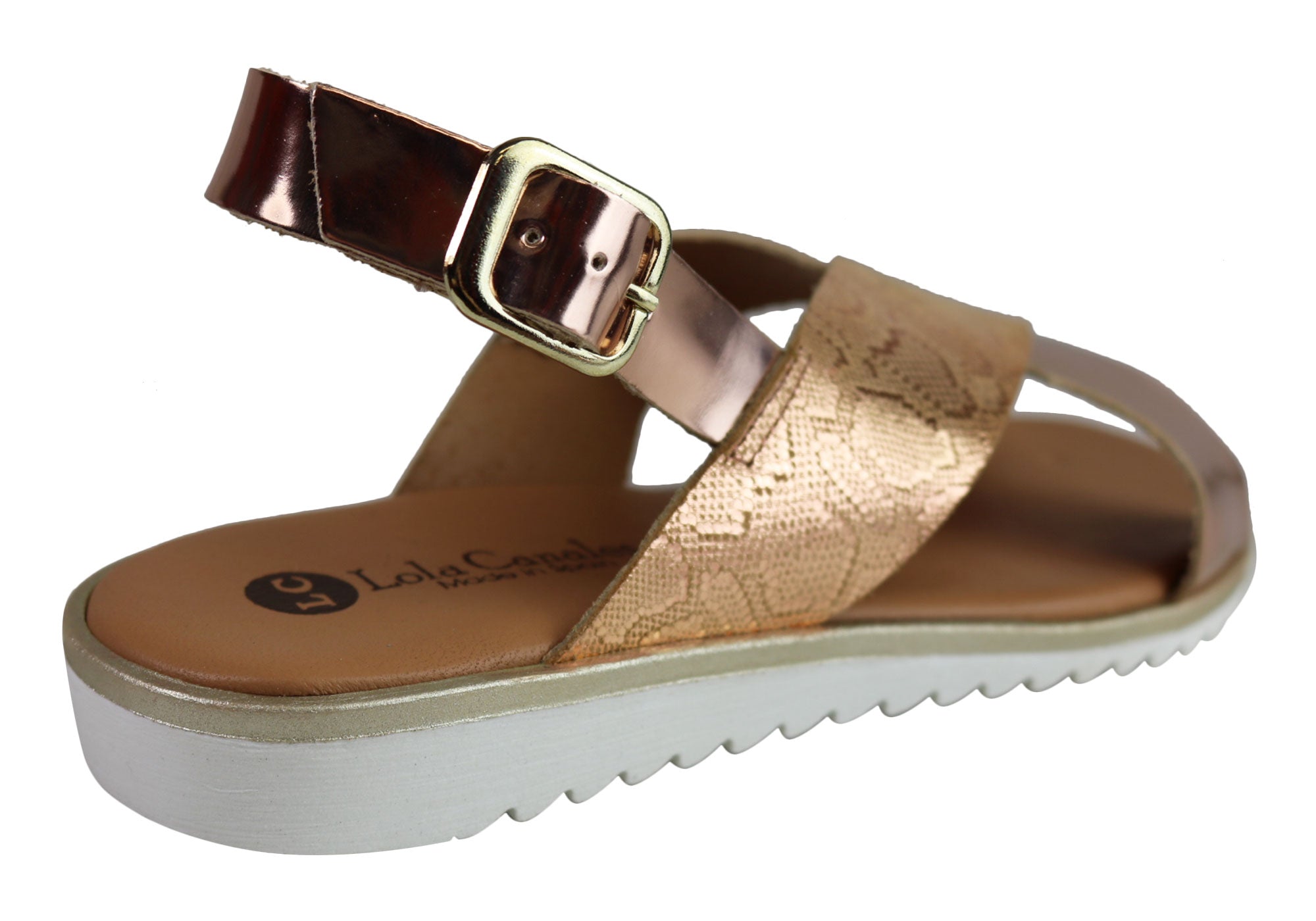 Lola Canales Gara Women's Comfortable Leather Sandals - Handmade in Spain - Perfect for Summer, Beach & Casual Outings
