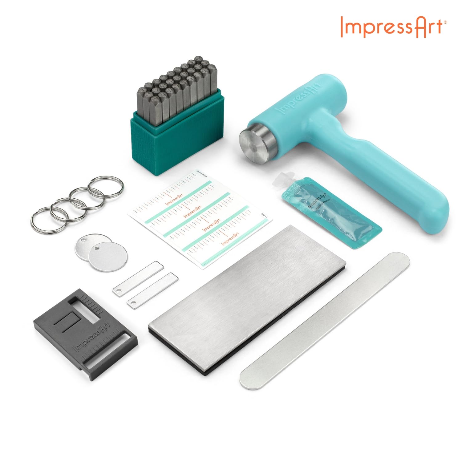 ImpressArt - Metal Stamping Ring Making Kit for DIY Jewelry, Personalized Rings & Creative Gifts | Perfect for Crafting, Wedding Bands & Handmade Jewelry Projects