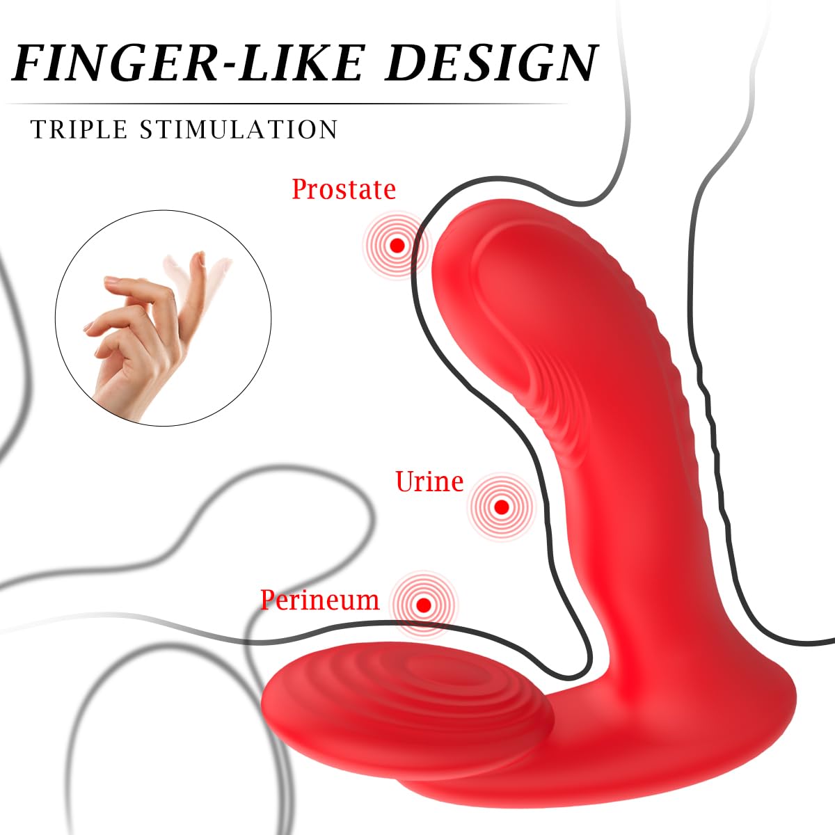Premium Prostate Massager for Men - 10 Vibration Modes, APP Remote Control, P-Spot Stimulator - Anal Vibrator & Sex Toy for Enhanced Pleasure - Perfect for Solo Play, Couples, and BDSM Exploration
