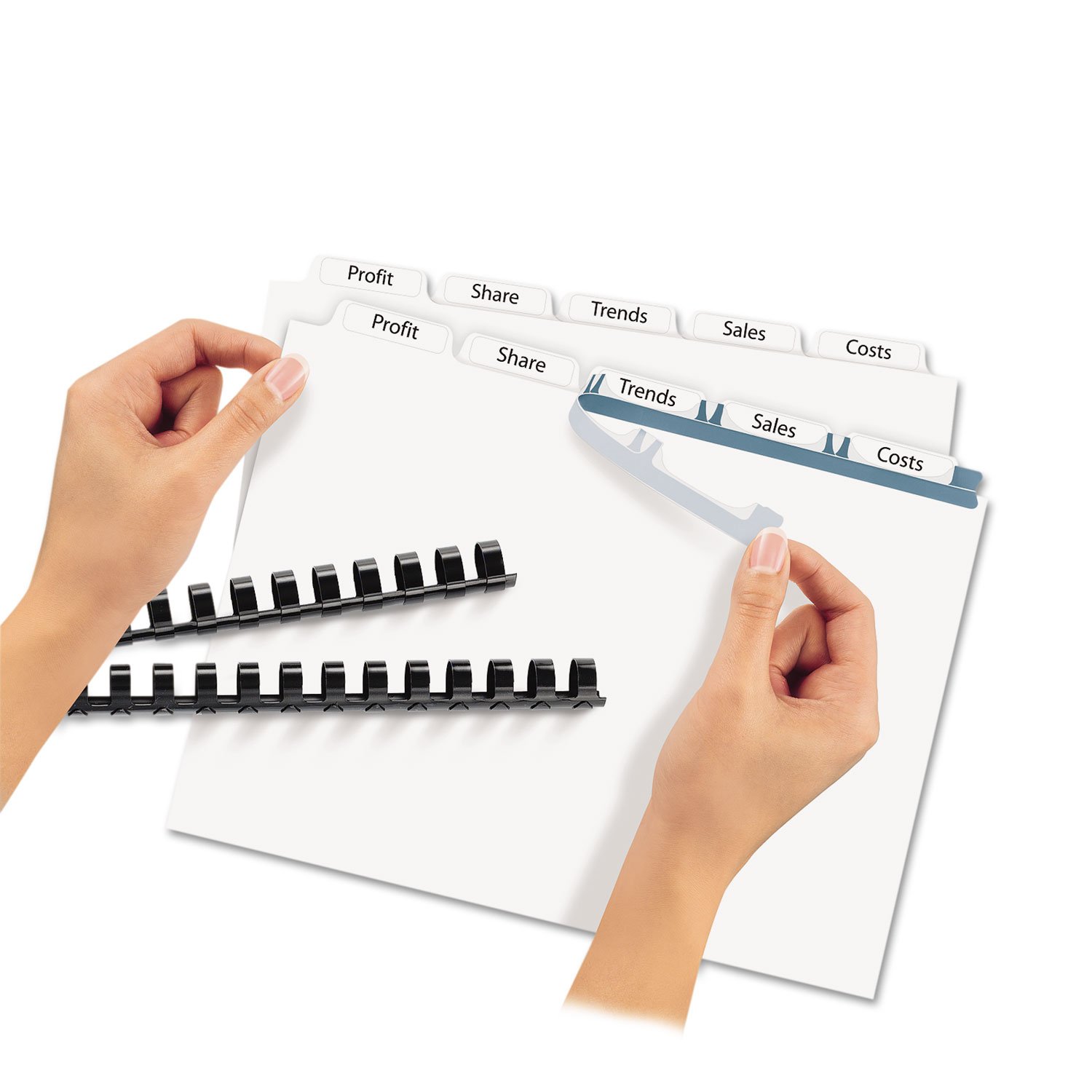 AVERY AVE11443 Clear Label Dividers for Index Maker - Perfect for Office Organization, Filing Systems & School Binders