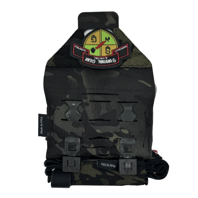 IFAK Belt Kit - Tactical Medical Pouch in MultiCam Black for Emergency First Aid & Survival Scenarios