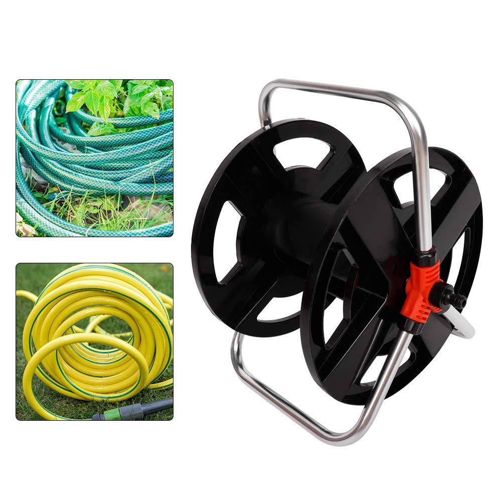 Portable Hose Reel for Gardening - Easy Move Water Hose Holder for Outdoor & Farm Use