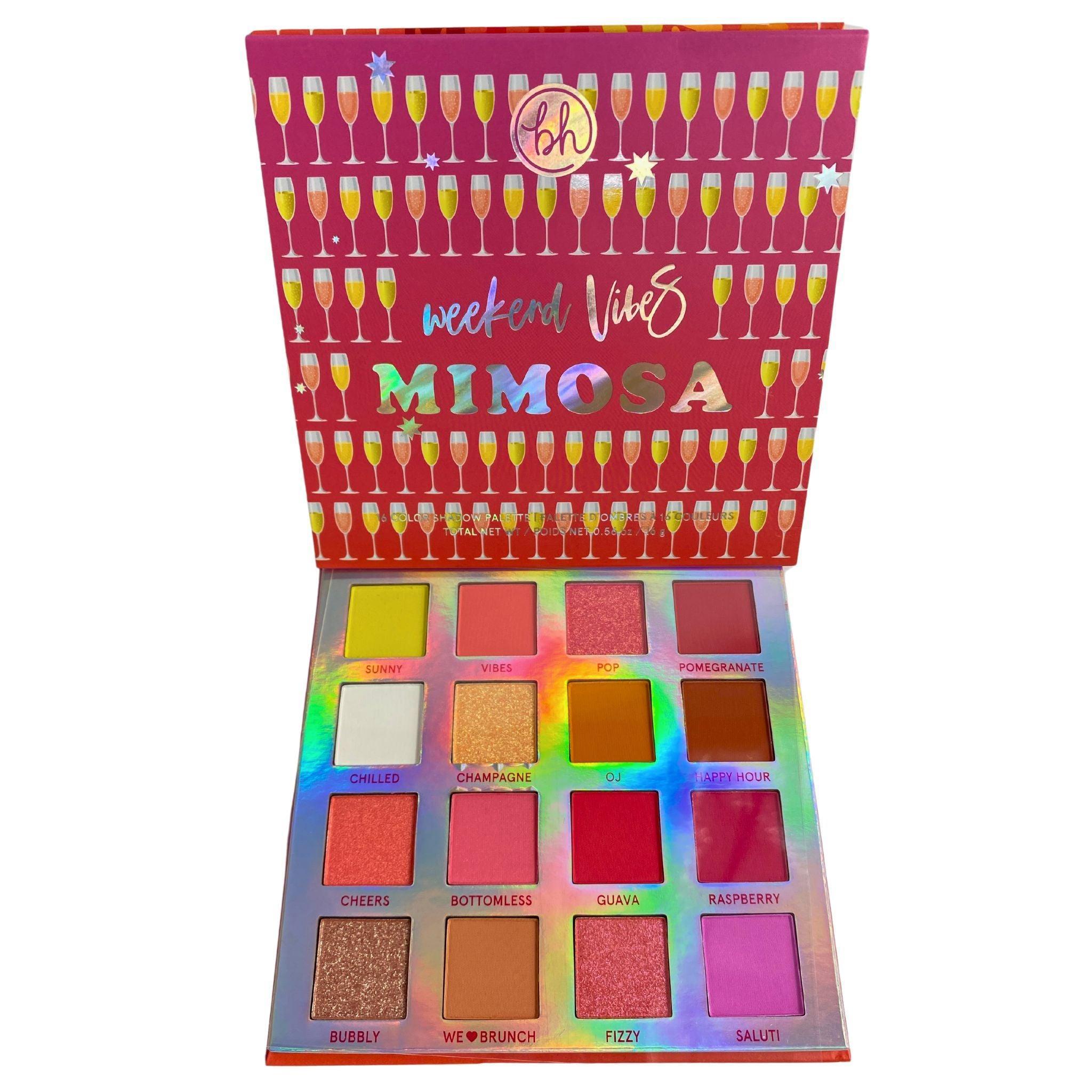BH Cosmetics Mimosa 16-Color Eyeshadow Palette - 45 Pcs Set | Vegan & Cruelty-Free Makeup Kit for Professional & Everyday Looks | Perfect for Party, Wedding & Special Occasion Makeup