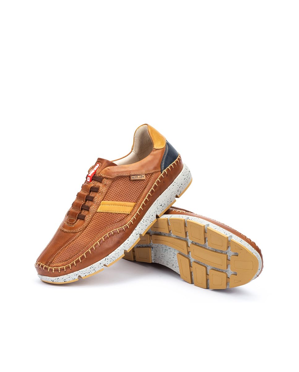 PIKOLINOS Men's Leather Sneakers - Comfortable & Stylish Casual Shoes for Walking, Travel & Everyday Wear