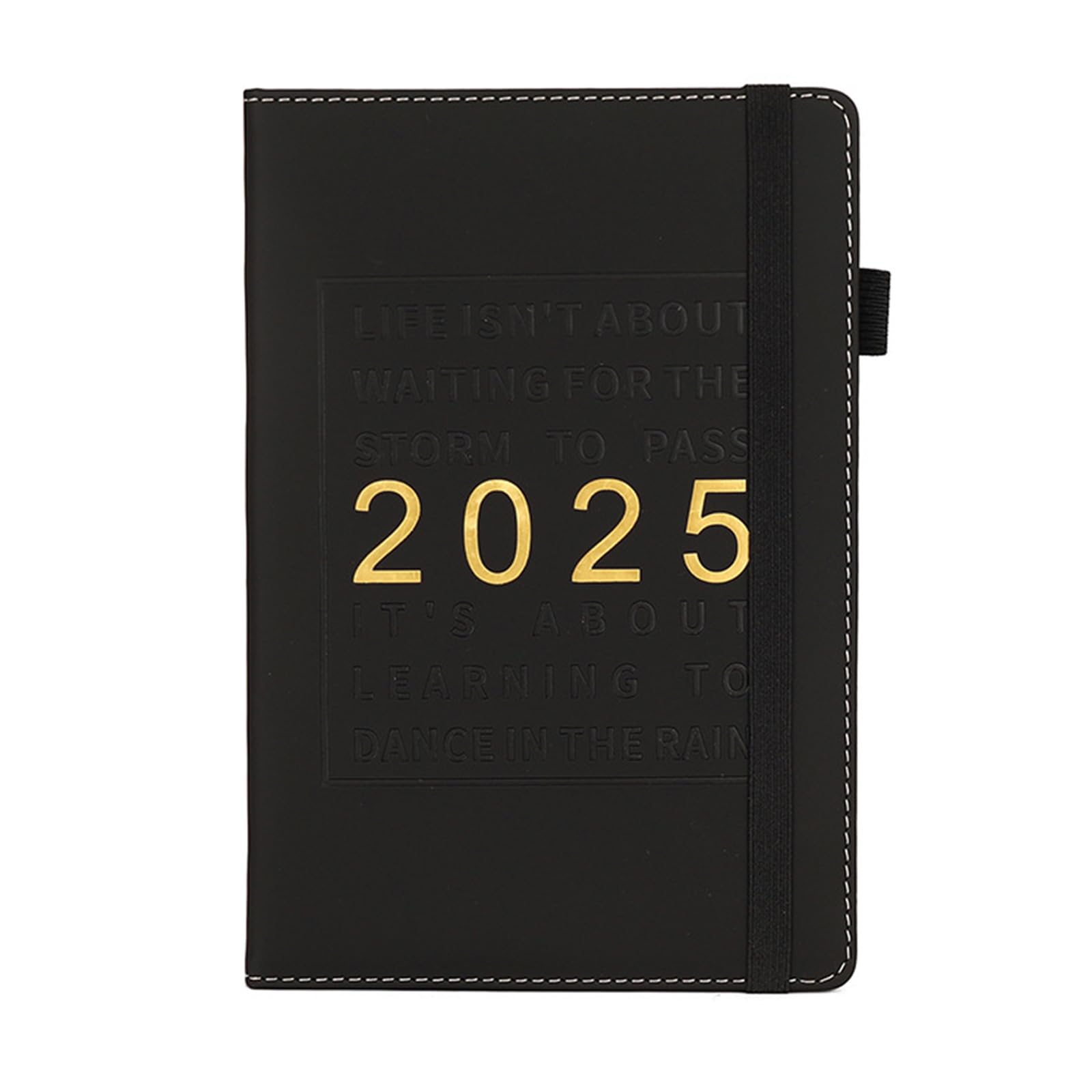 2025 Leather Planner - Academic & Weekly Monthly Planner with Elastic Band & Pen Holder - Perfect for Students, Professionals & Organizing Schedules