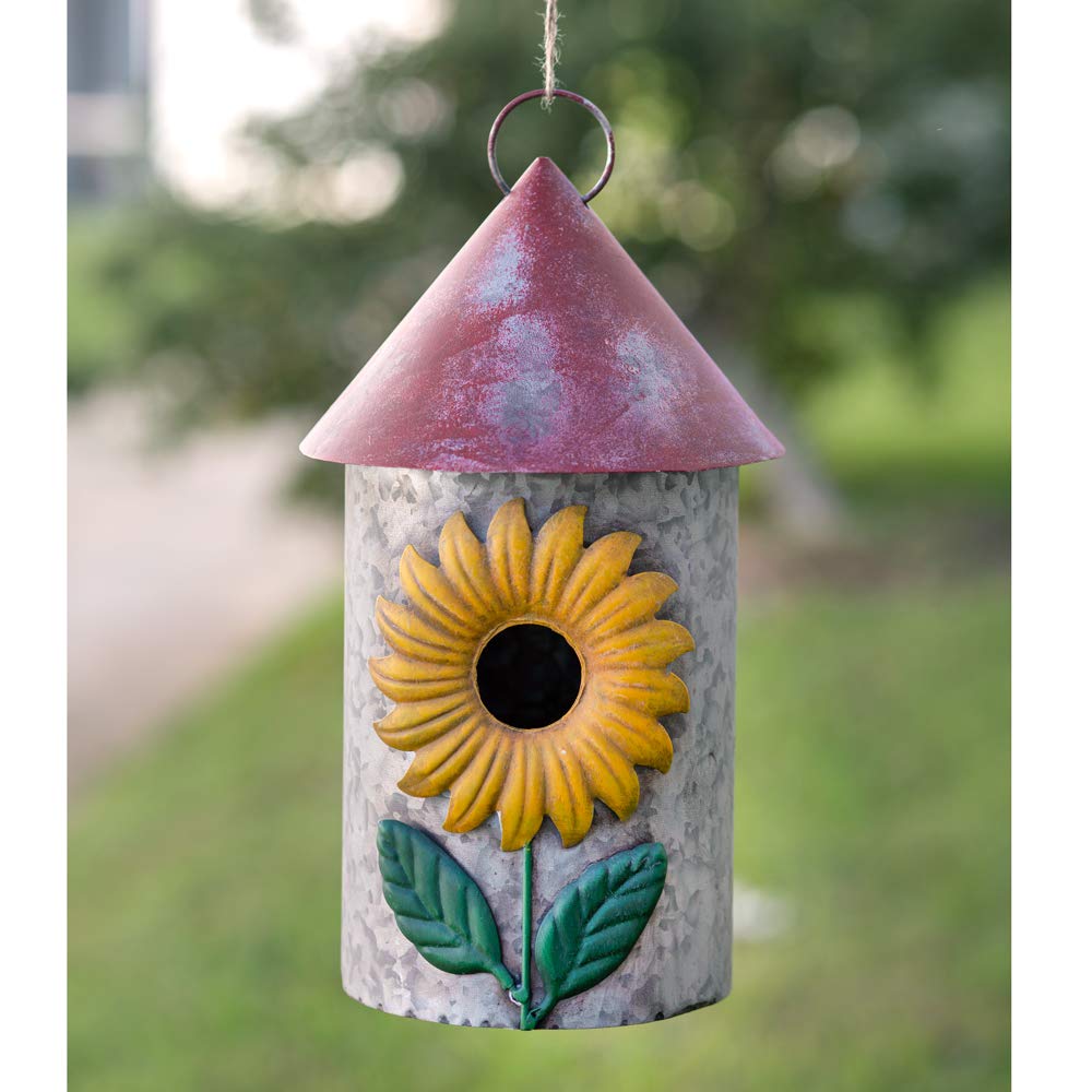 CTW Home 770300 Replacement Sunflower Birdhouse - Durable Outdoor Bird Feeder for Garden, Yard & Patio - Attracts Wild Birds with Natural Design