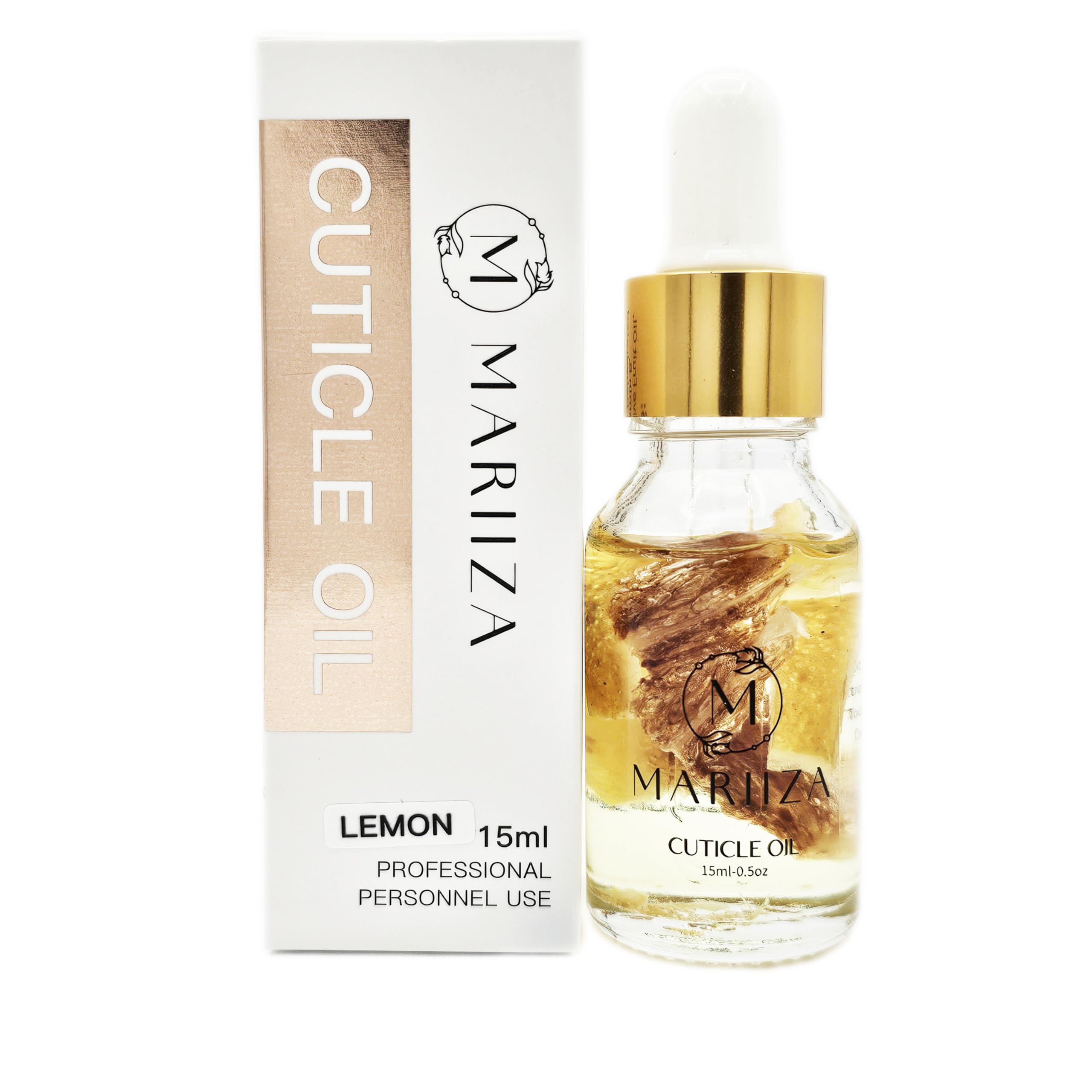 **Rose, Lemon, Jasmine & Sakura Scented Cuticle Oil - Unisex Nail Growth Treatment for Men & Women - Nourishing Care for Healthy Nails & Cuticles (15ml, Lemon) - Perfect for At-Home Manicures, Salon Use & Travel**