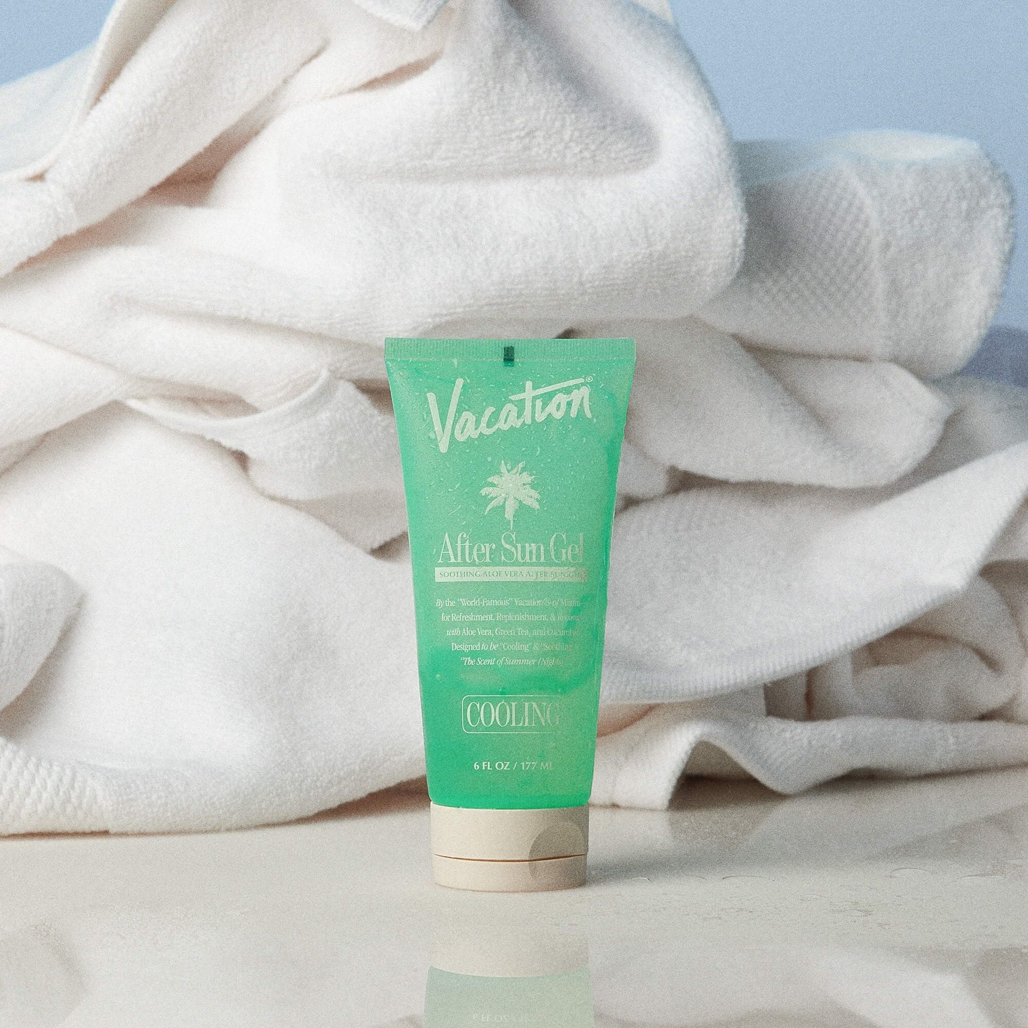 Best Vacation After Sun Gel - Soothing Aloe Vera & Vitamin E for Sunburn Relief - Perfect for Beach, Pool, and Outdoor Activities