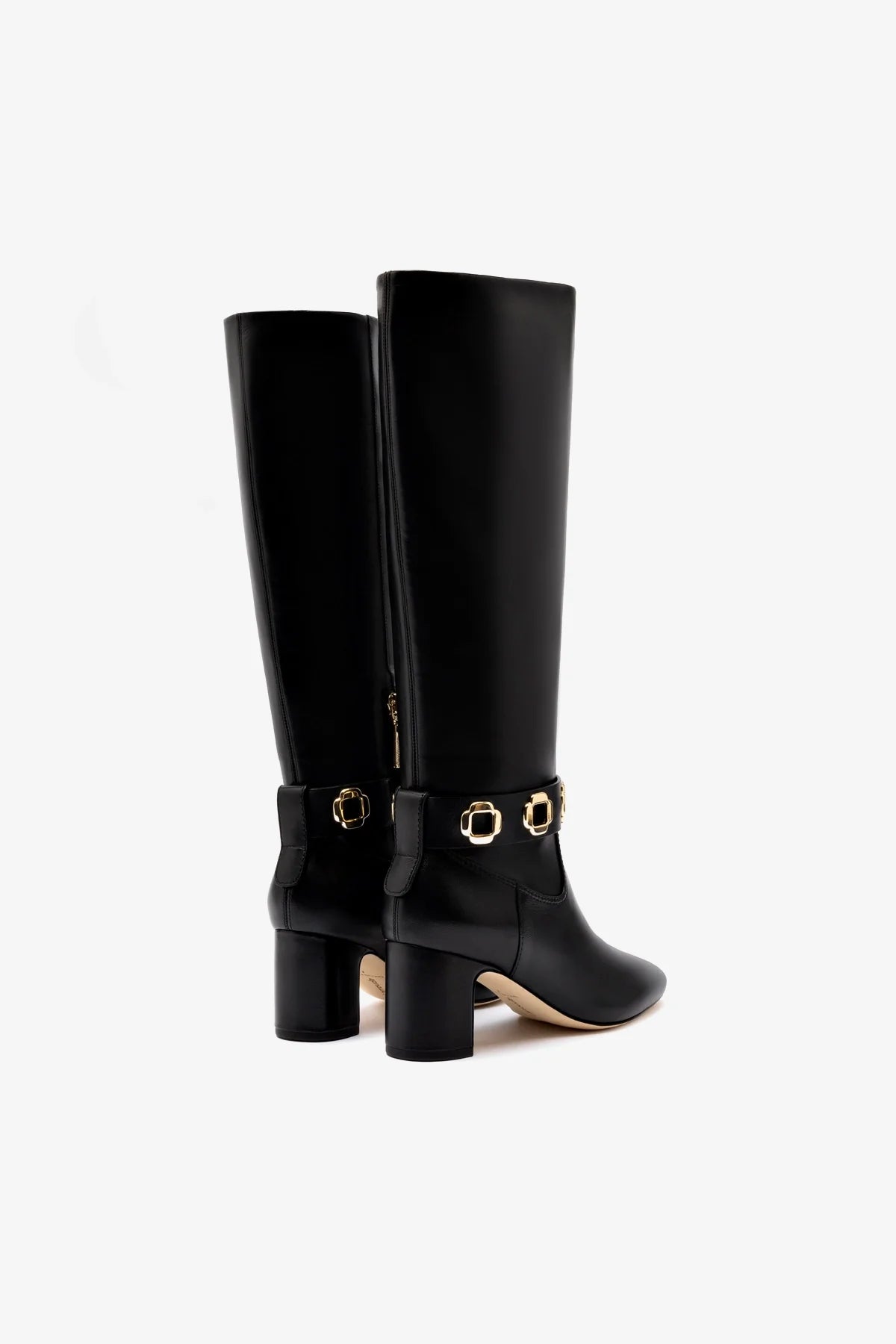 Milan Black Leather Block Boots for Women - Stylish & Comfortable Ankle Booties for Fall, Winter & Everyday Wear