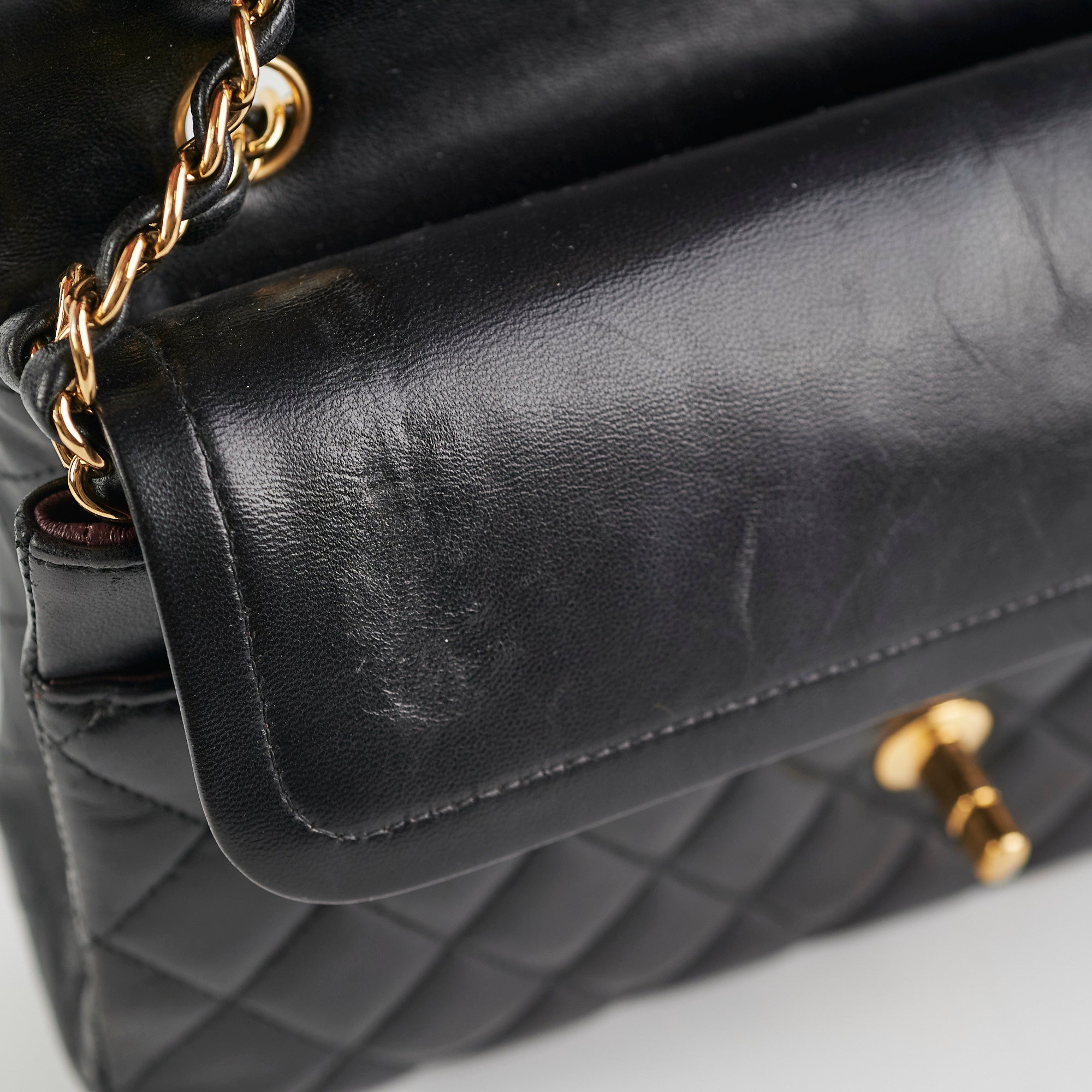 Chanel Classic Double Flap Bag Medium/Large Size - Timeless Black Leather Handbag for Women | Perfect for Work, Evening Events & Luxury Gift Giving