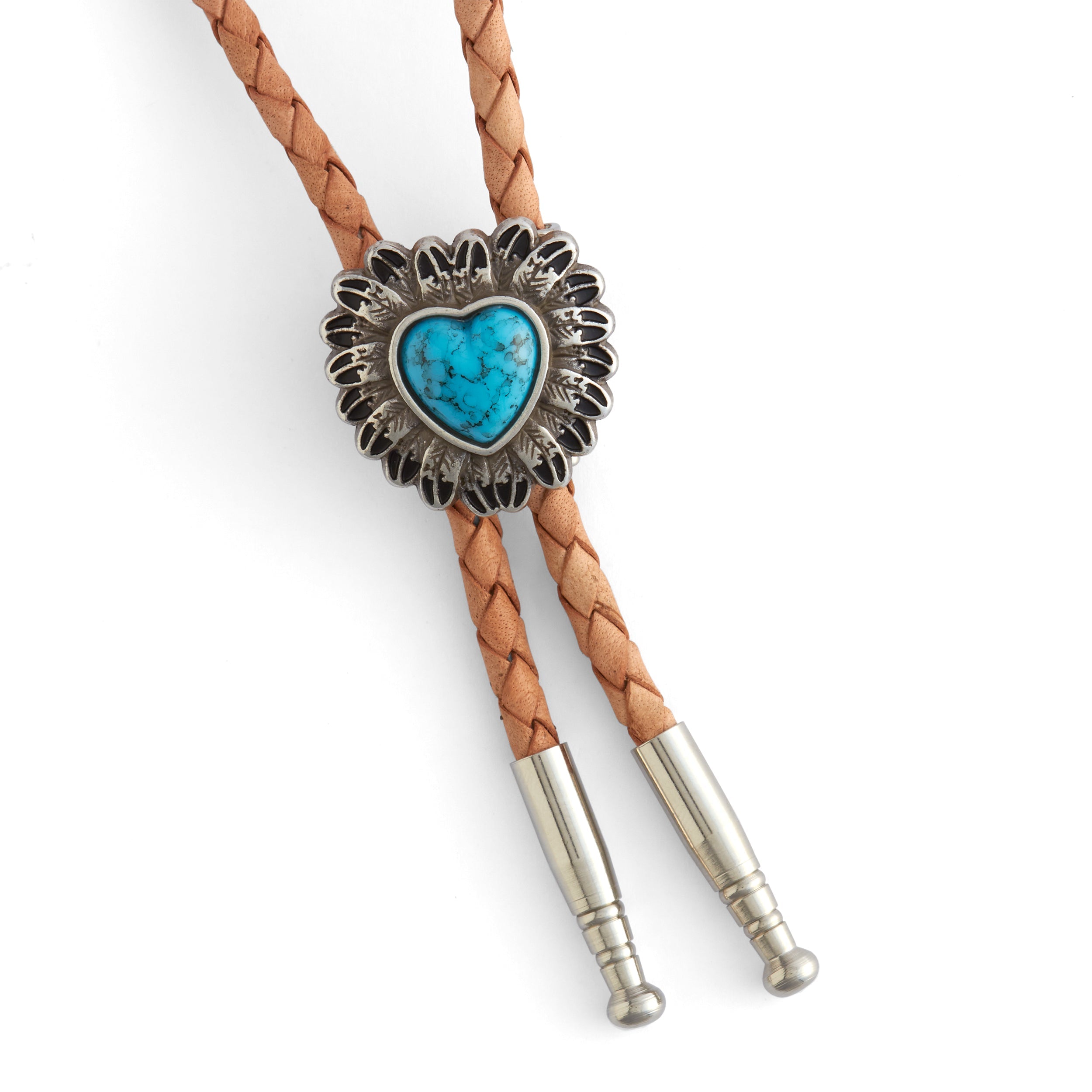 Nickel Plated Bolo Tie Tips - Western Style Accessories for Cowboy, Rodeo & Country Fashion Outfits