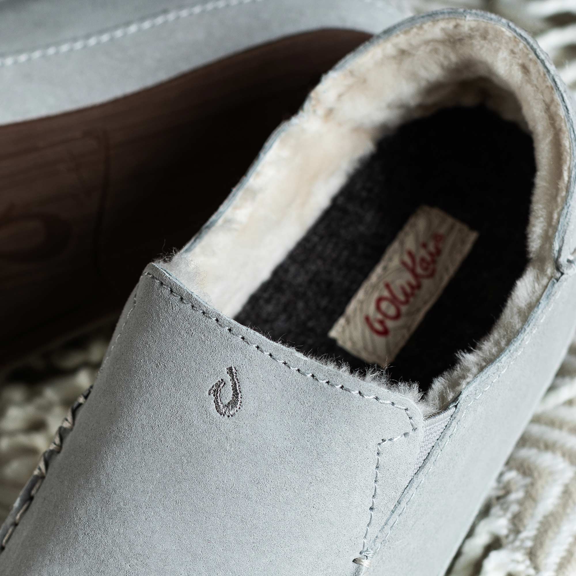 Nohea Slippers for Women - Comfortable Pale Grey House Shoes - Perfect for Indoor, Lounge and Spa Relaxation