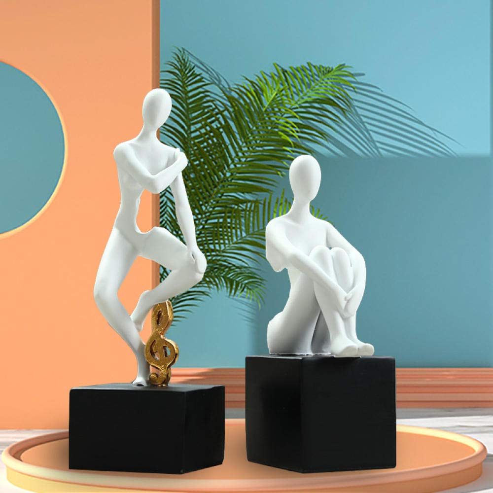 Handmade Resin Yoga Sculpture Statue - Meditation Buddha Figurine for Home, Office & TV Cabinet Decor - Perfect for Zen Decor, Yoga Studios & Mindful Living Spaces