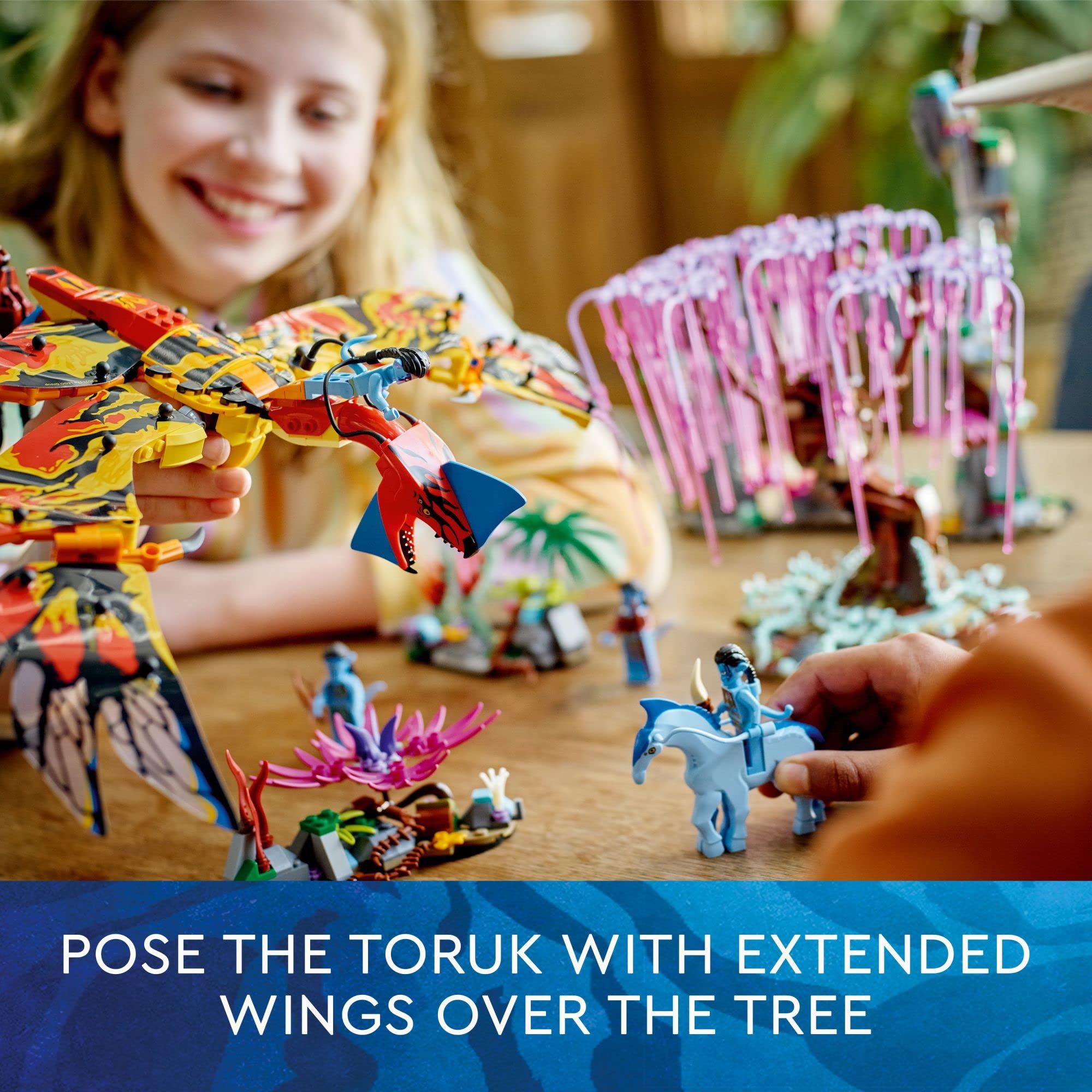 LEGO Avatar Toruk Makto & Tree of Souls 75574 Building Kit | Movie-Inspired Collectible with Jake Sully & Neytiri Minifigures, Direhorse Figure & Glow-in-The-Dark Pandora Adventure | Perfect for Kids' Birthday Gifts & Sci-Fi Movie Fans Collection