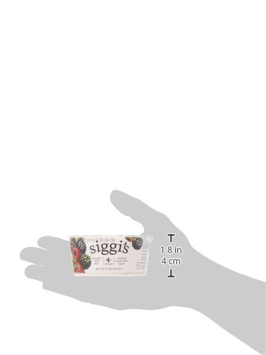 Siggi's Icelandic Strained Whole Milk Yogurt Mixed Berry 4.4 oz - High Protein Thick Yogurt Snack for Breakfast, Lunch Box & Healthy On-the-Go Snacking