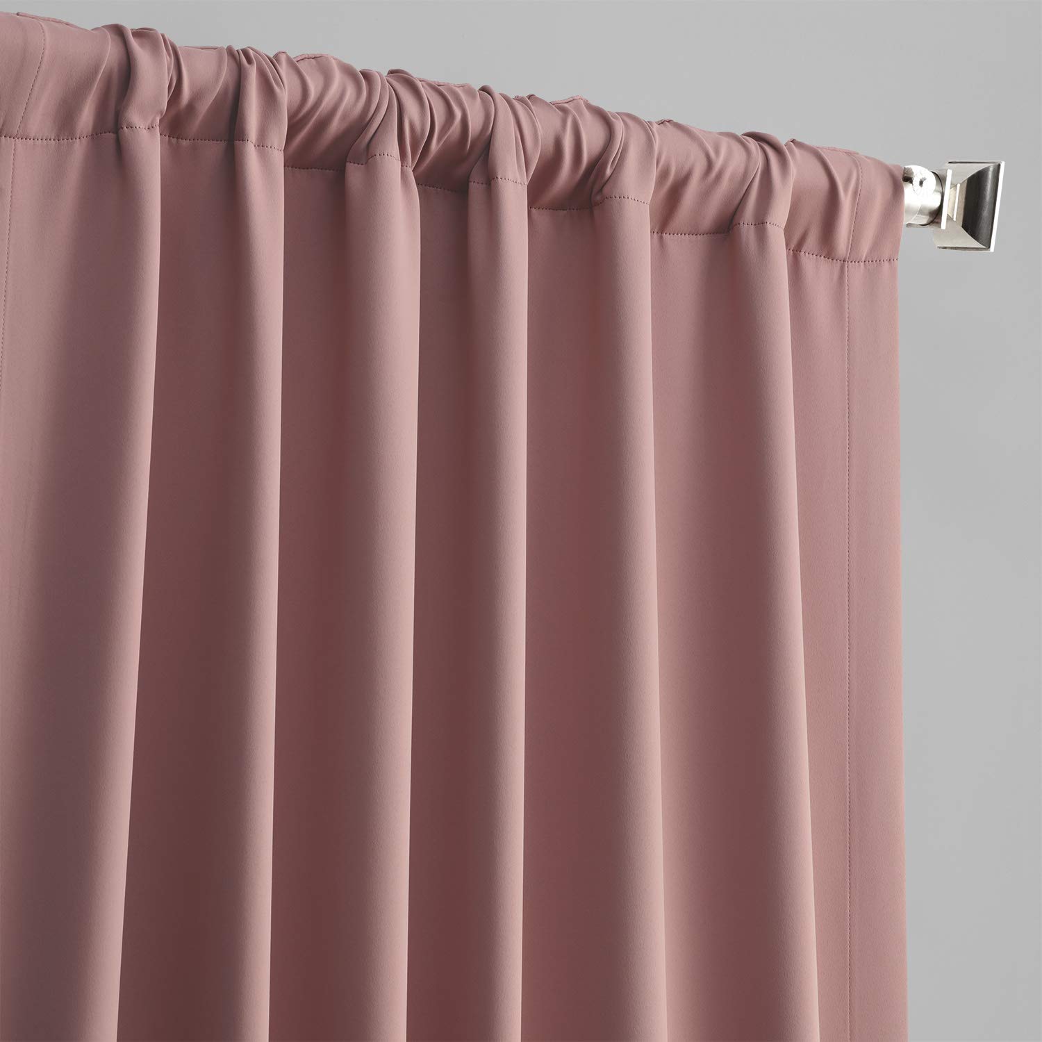 Blackout Curtains 50x108 Inches - Thermal Insulated Room Darkening Drapes for Bedroom & Living Room, Fresco Blush (1 Panel) - Perfect for Home Theater, Nursery & Light Sleepers