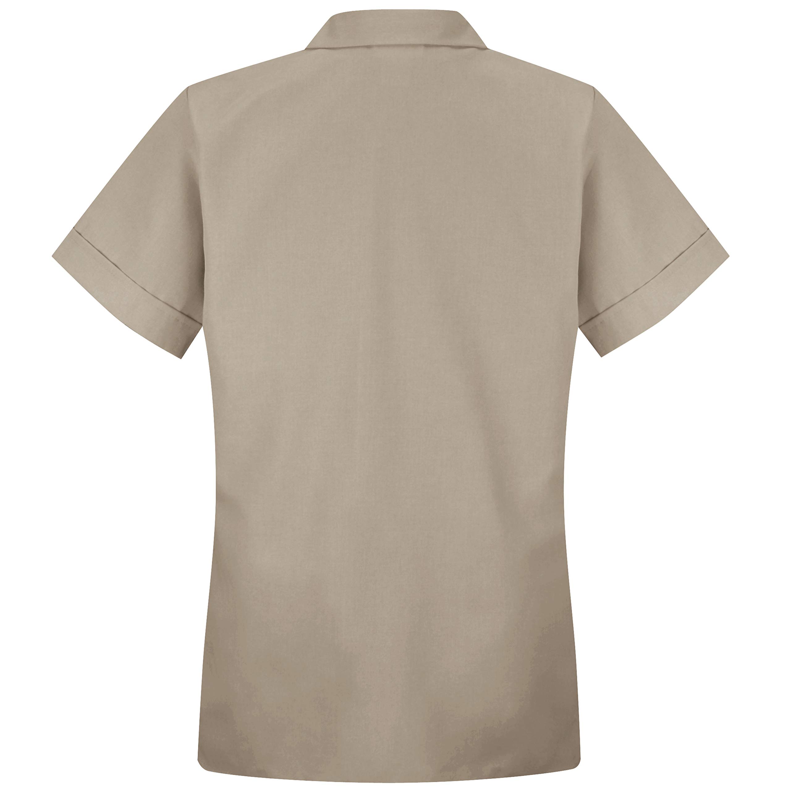Red Kap Women's Button Front Tunic Shirt - Comfortable Workwear Top for Nurses, Chefs & Professionals | Office, Medical & Hospitality Uniforms