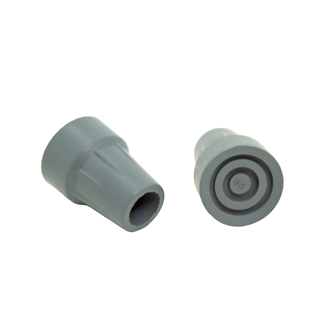 Non-Slip Crutch Tips for Underarm & Forearm Crutches - 2 Pack Replacement Pads - Ideal for Indoor/Outdoor Use, Elderly & Injury Recovery Support