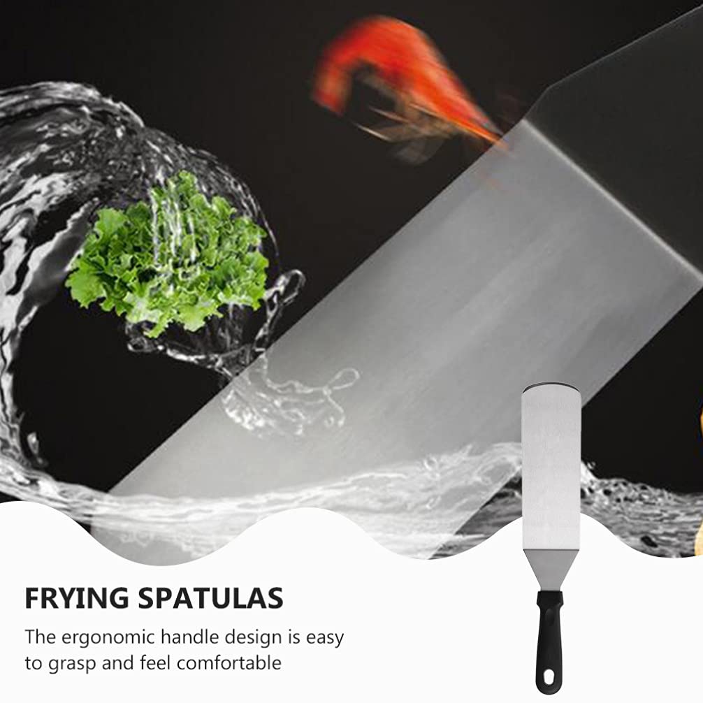 DOITOOL 3-Piece Stainless Steel Grill Spatula Set - Heavy Duty Flat Top Griddle Turner for Outdoor BBQ, Pancakes & Teppanyaki - Perfect for Camping, Backyard Cooking & Commercial Kitchen Use