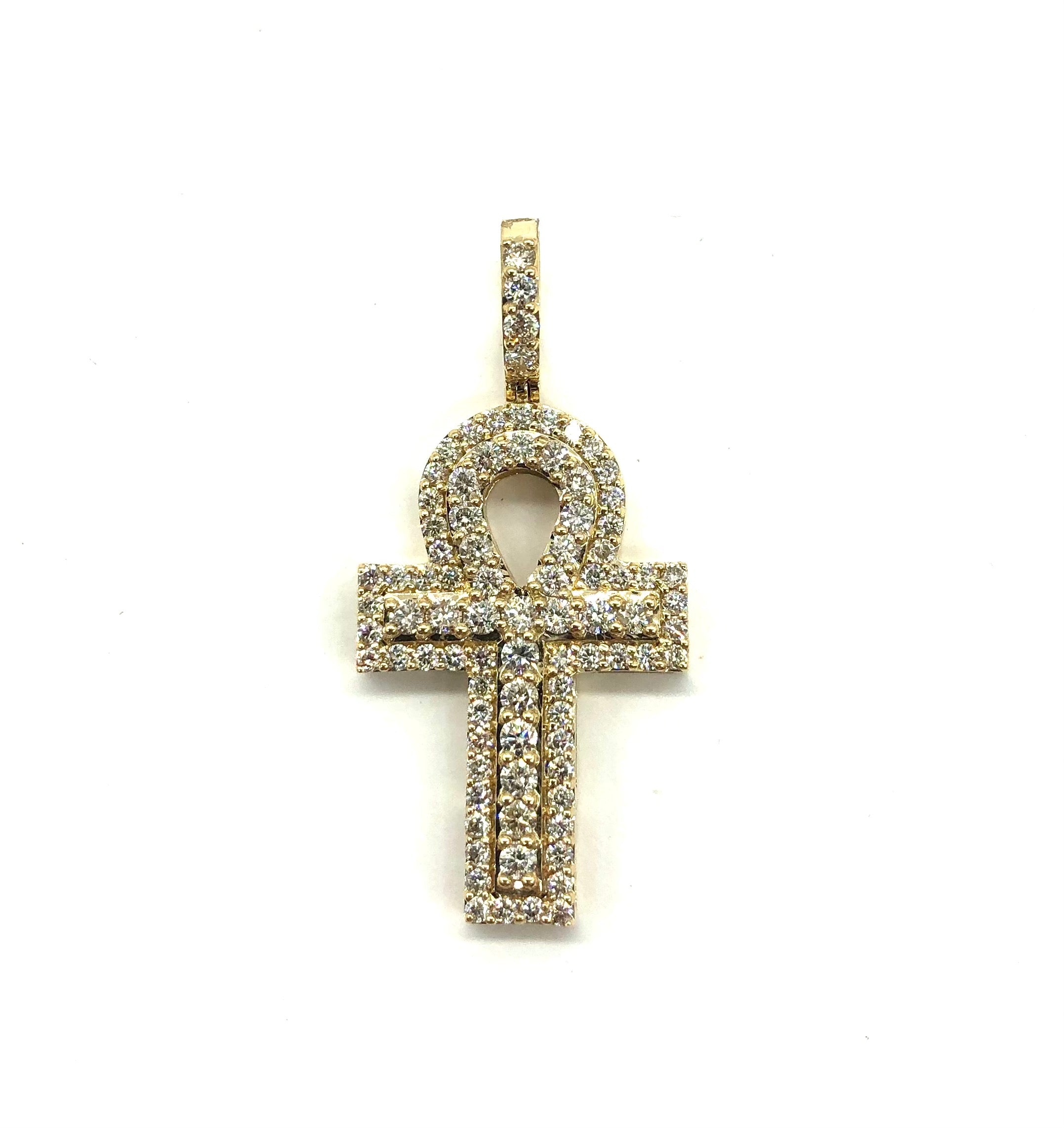 1.59 Carat Ankh Cross Pendant - Egyptian Symbol Necklace for Women & Men - Spiritual Jewelry Gift for Birthday, Anniversary & Special Occasions
