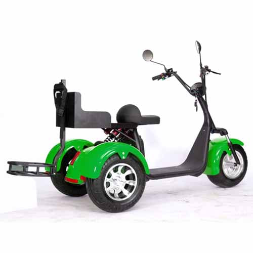 2000W 60V Electric Fat Tire Trike - 3 Wheel Scooter Moped Bike with Golf Rack, Similar to CityCoco Bike CT 3G - Perfect for Commuting, Golf Course Transport & Urban Adventure