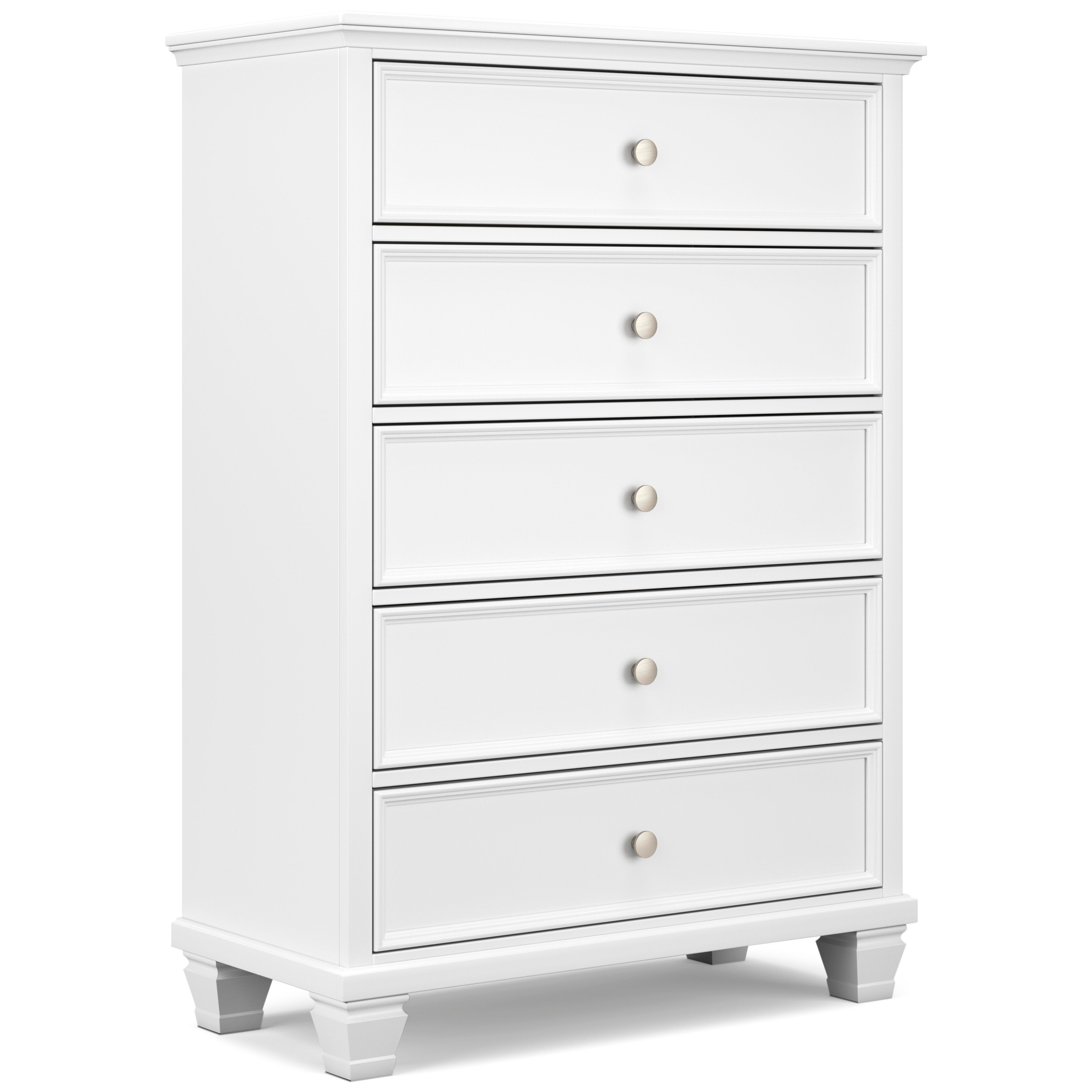 Florence 5-Drawer Chest - Vintage Wooden Dresser for Bedroom Storage & Organization | Perfect for Home, Office, or Dorm Room Decor