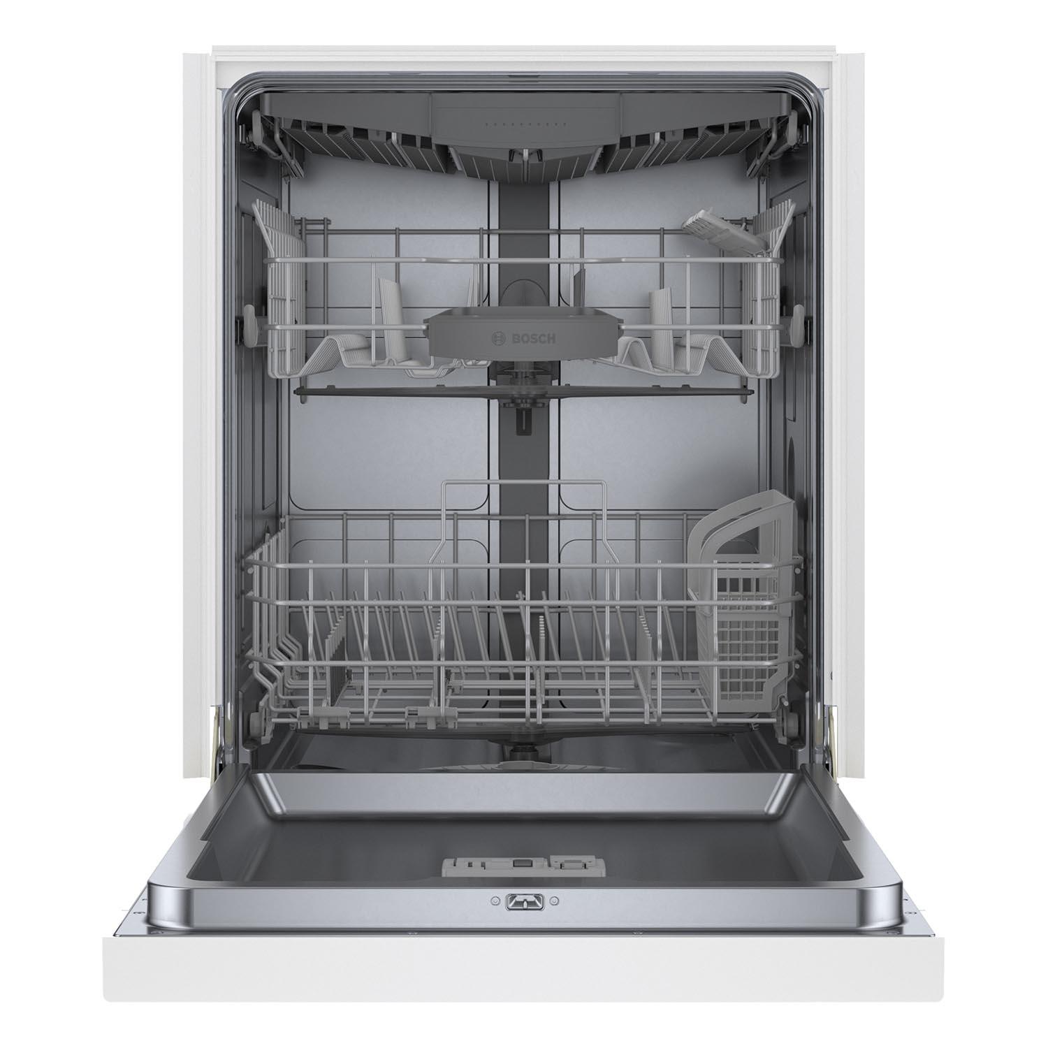Bosch 24 Inch Smart Dishwasher with Home Connect & Third Rack - SHE53C82N | Energy Efficient, Ultra Quiet White Built-In Dishwasher for Modern Kitchens | Perfect for Large Families & Entertaining Guests