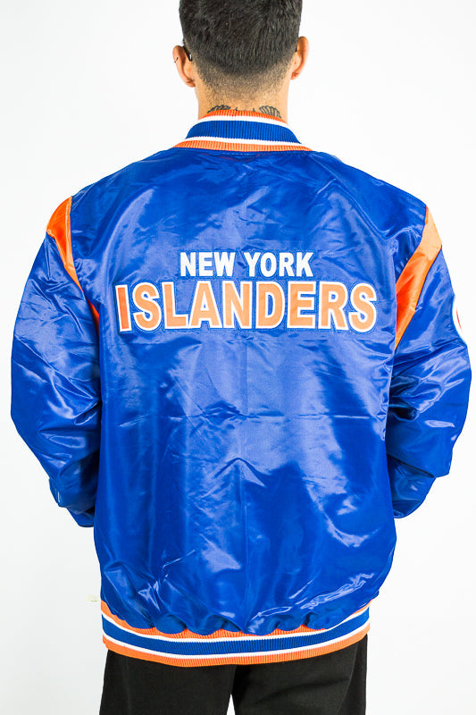 New York Islanders Starter Explosiva Team Jacket - Imported Hockey Fan Gear for Games & Outdoor Activities
