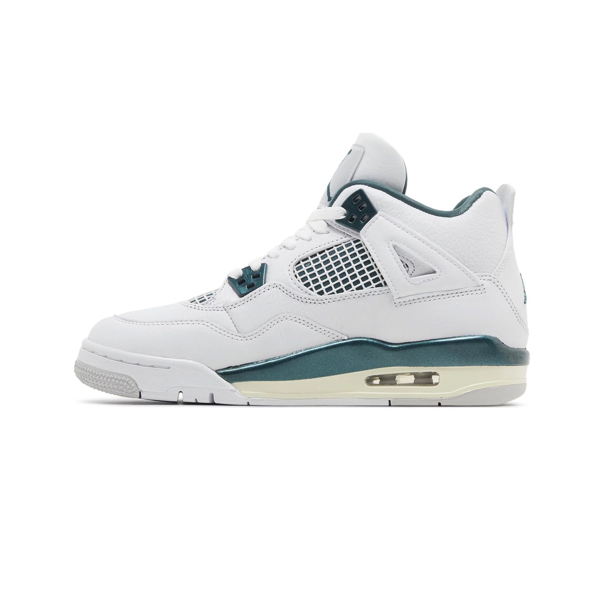 Air Jordan 4 Retro 'Oxidized Green' GS Sneakers (2024) - Basketball Shoes for Women & Girls - Perfect for Streetwear & Casual Fashion