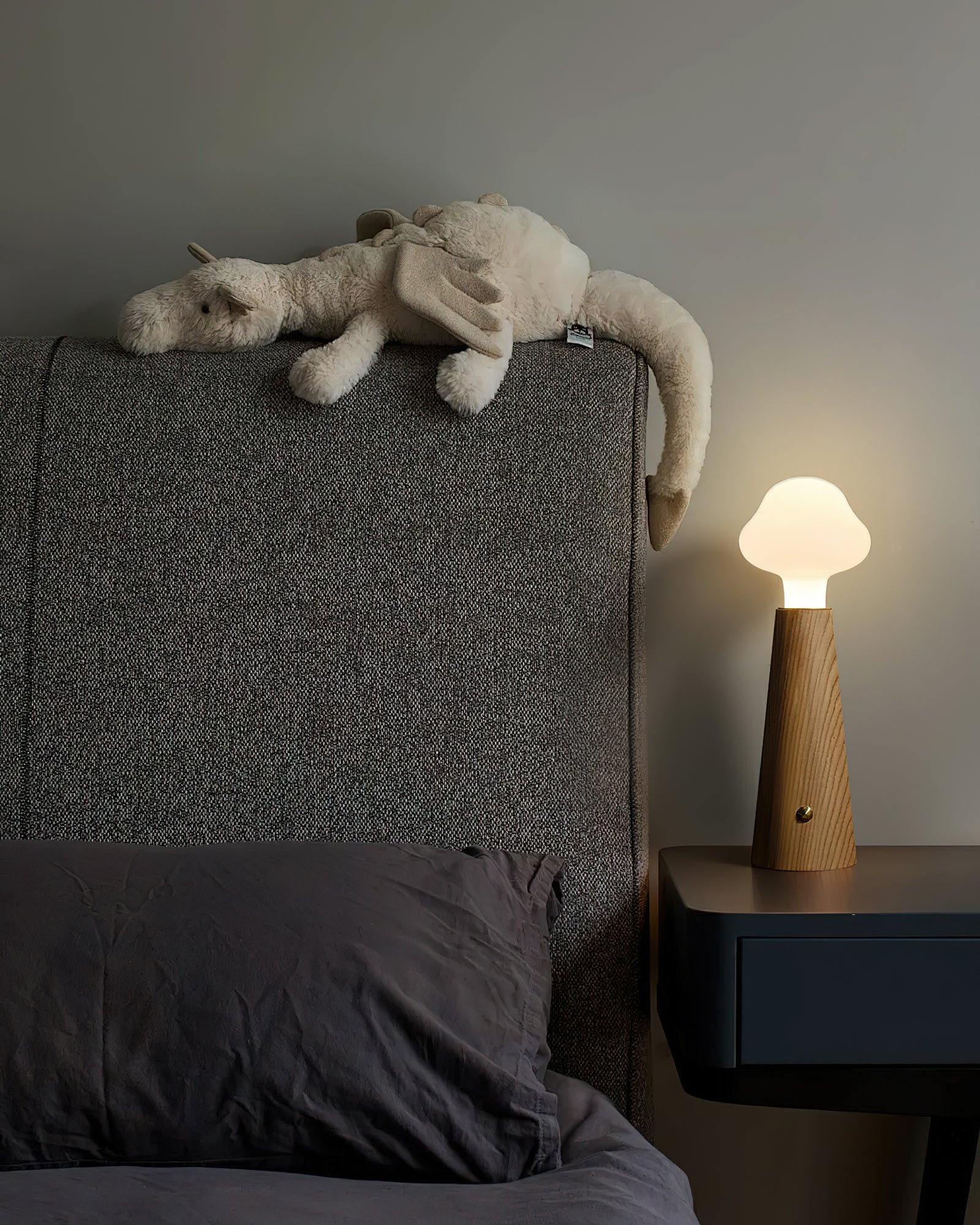 Cloudlet Table Lamp - Modern LED Bedside Lamp with Touch Control & USB Port, Perfect for Bedroom, Living Room, and Office Decor