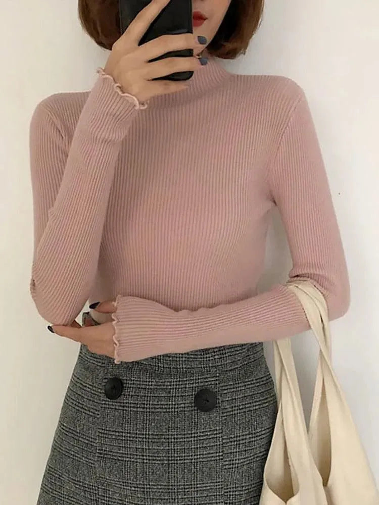 Women's Chunky Knit Turtleneck Sweater - Soft Winter Pullover for Casual & Office Wear | Cozy Cold Weather Fashion