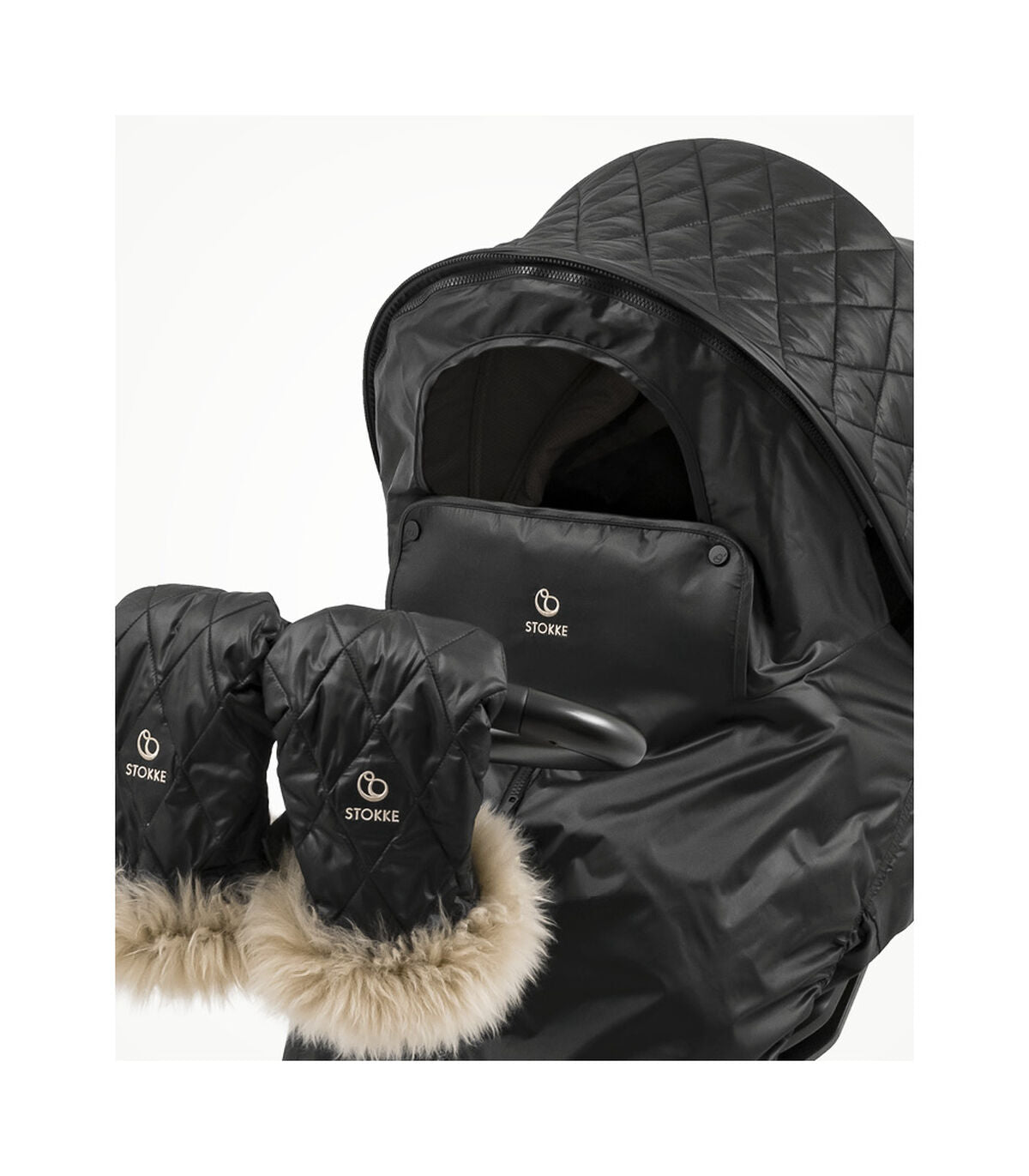 Stokke Xplory X Winter Kit - Premium Stroller Accessories for Cold Weather, Baby Stroller Cover & Footmuff - Keep Your Baby Warm & Cozy in Winter Outings, Shopping, and Park Walks