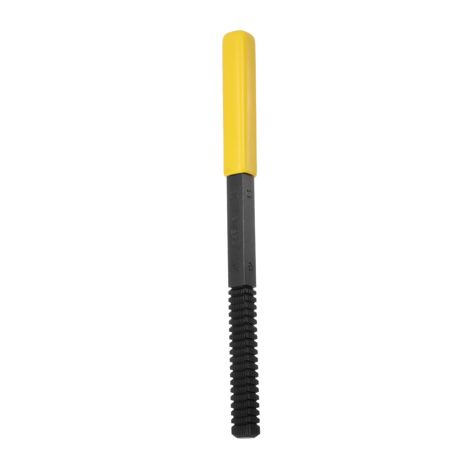 HARFINGTON External Thread Restoring File Set - 12-28 SAE/UN Thread Repair Kit with Straight Square Teeth, Detachable Handle for Screws & Bolts (Yellow) - Perfect for Automotive, Plumbing, and DIY Hardware Repairs