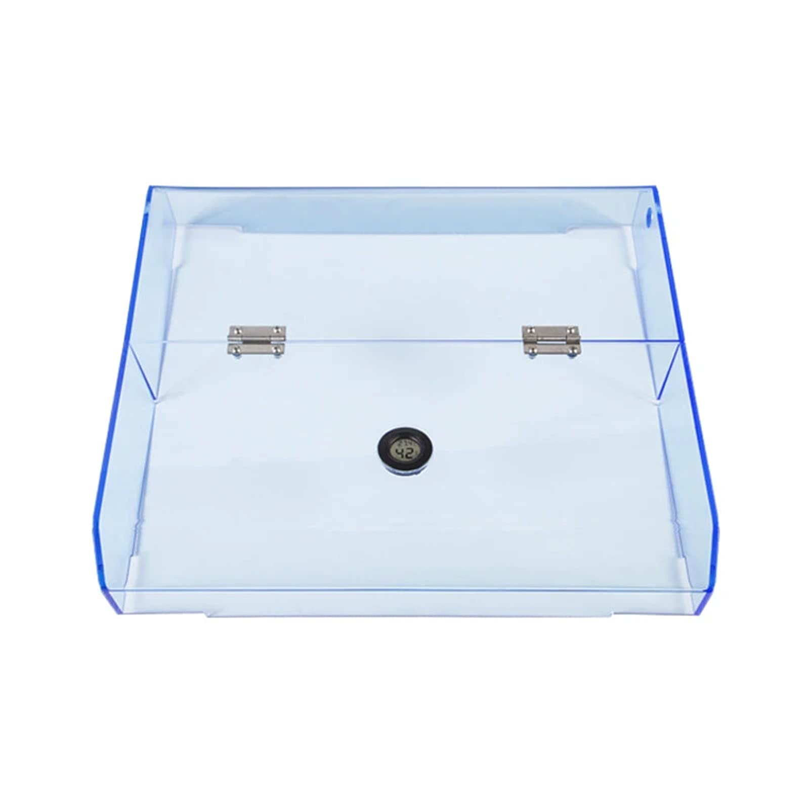 Jabey 3D Ender-6 Printer Top Cover with Auto Temperature & Humidity Display - Transparent Acrylic Detachable Heat Enclosure Protection - 180° Flip Design for Home & Office 3D Printing Workspaces