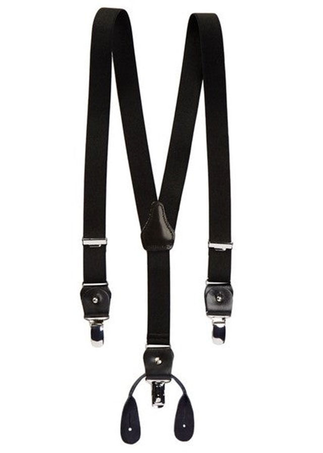 Premium Men's Suspenders - Adjustable Elastic Braces for Formal & Casual Wear - Perfect for Suits, Pants & Vintage Style Outfits