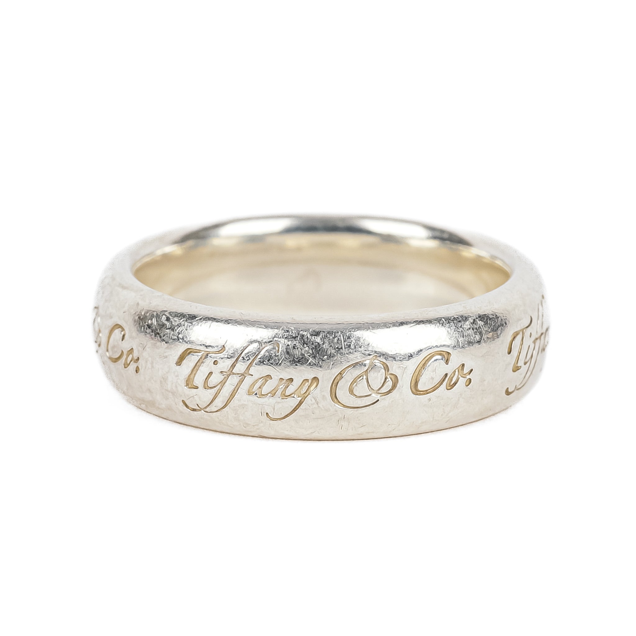 Tiffany & Co Sterling Silver Notes Band Ring for Women - Elegant Music-Inspired Jewelry for Everyday Wear & Special Occasions