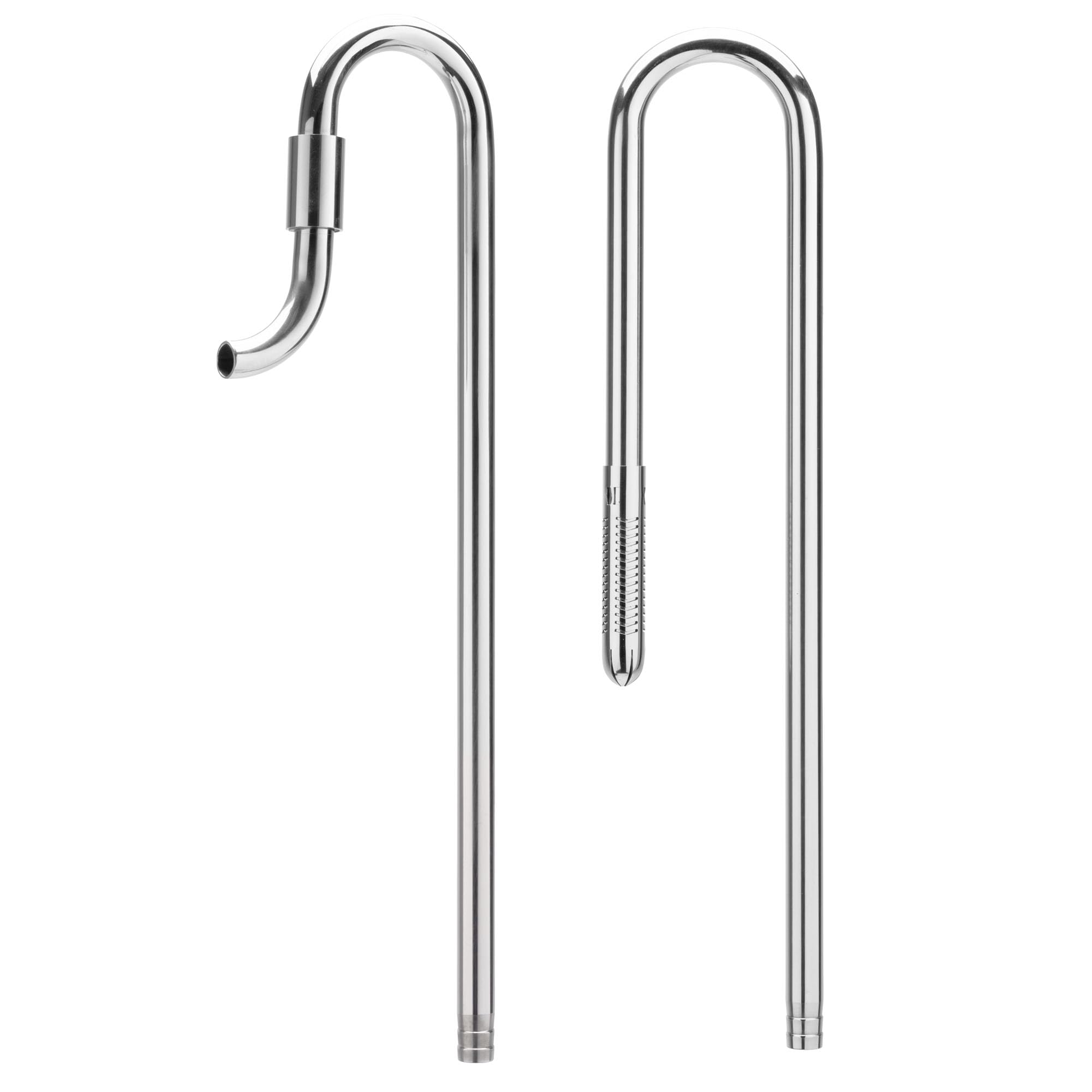 Premium Stainless Steel Lily Pipes Set - 12/16mm (1/2 in) Aquarium Inflow & Outflow Water Tubes for Planted Tanks - Durable Rimless Tank Accessories for Crystal Clear Water Filtration - Perfect for Nature Aquascapes & Shrimp Breeding Tanks