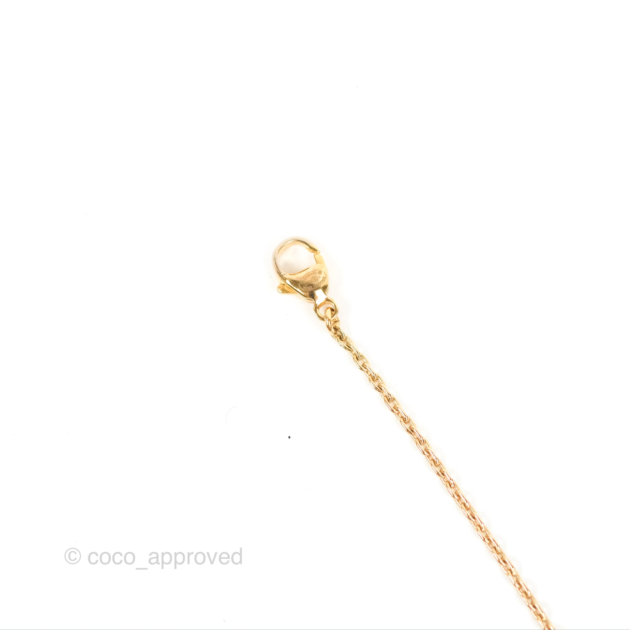 Chanel CC Chain Black Round Pendant Necklace in Gold Tone - 22A Collection | Elegant Jewelry for Women, Perfect for Parties, Dates & Special Occasions