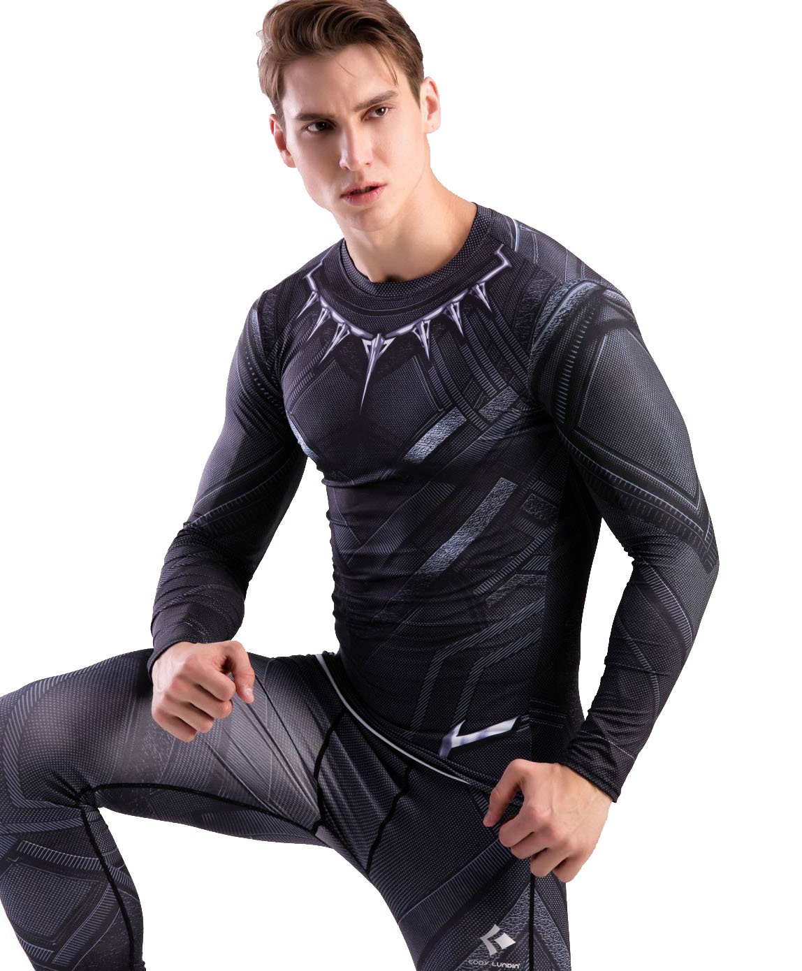 Cody Lundin Men's Movie Themed Running Shirt - Moisture Wicking Fitness Long Sleeve Top for Jogging & Workouts - Purple, XL - Perfect for Gym, Outdoor Sports & Casual Wear