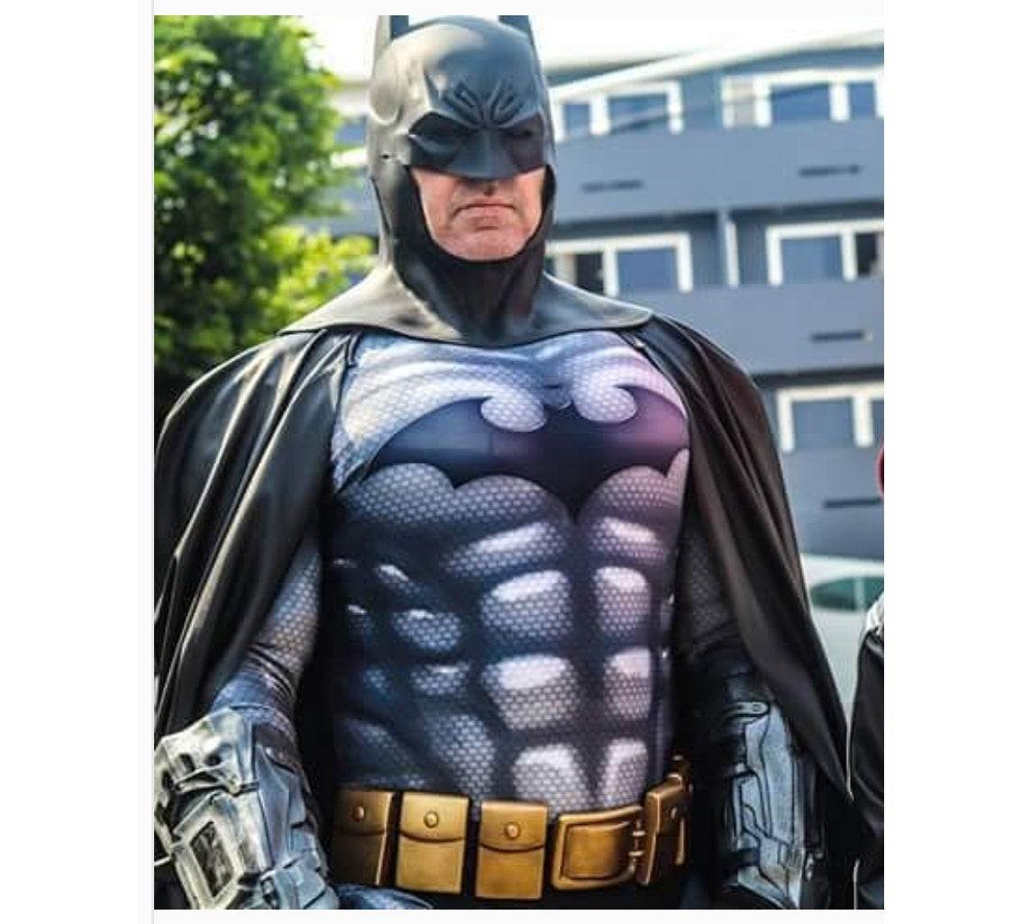 Batman Comic Bodysuit for Kids & Adults - Superhero Costume for Cosplay, Halloween & Comic Con - Soft & Comfortable Full-Body Suit